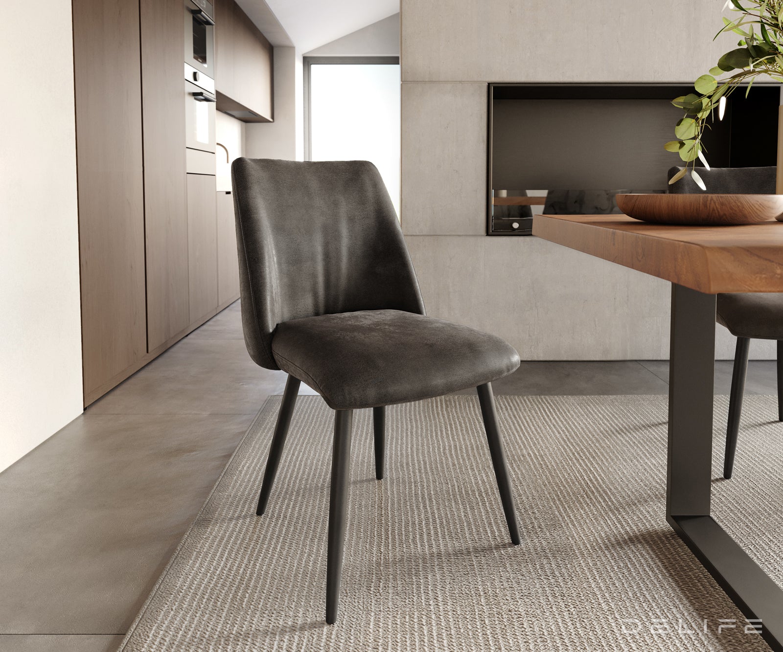 Jedilni stol Elsa, Material: mikrofibra