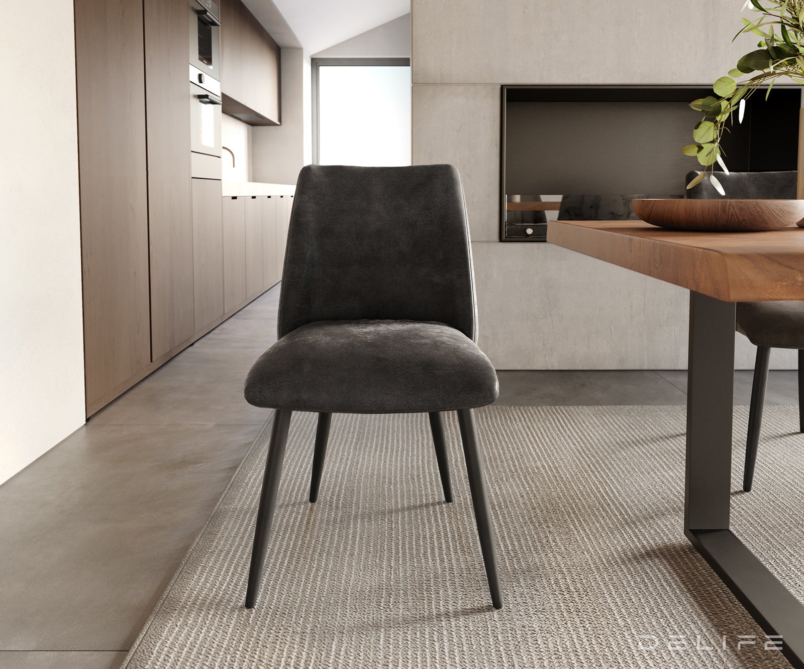 Jedilni stol Elsa, Material: mikrofibra