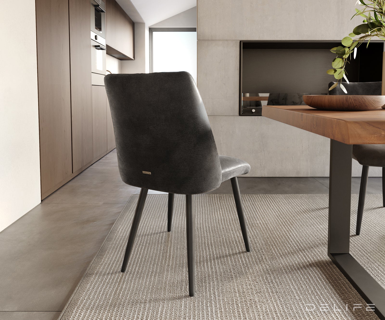 Jedilni stol Elsa, Material: mikrofibra