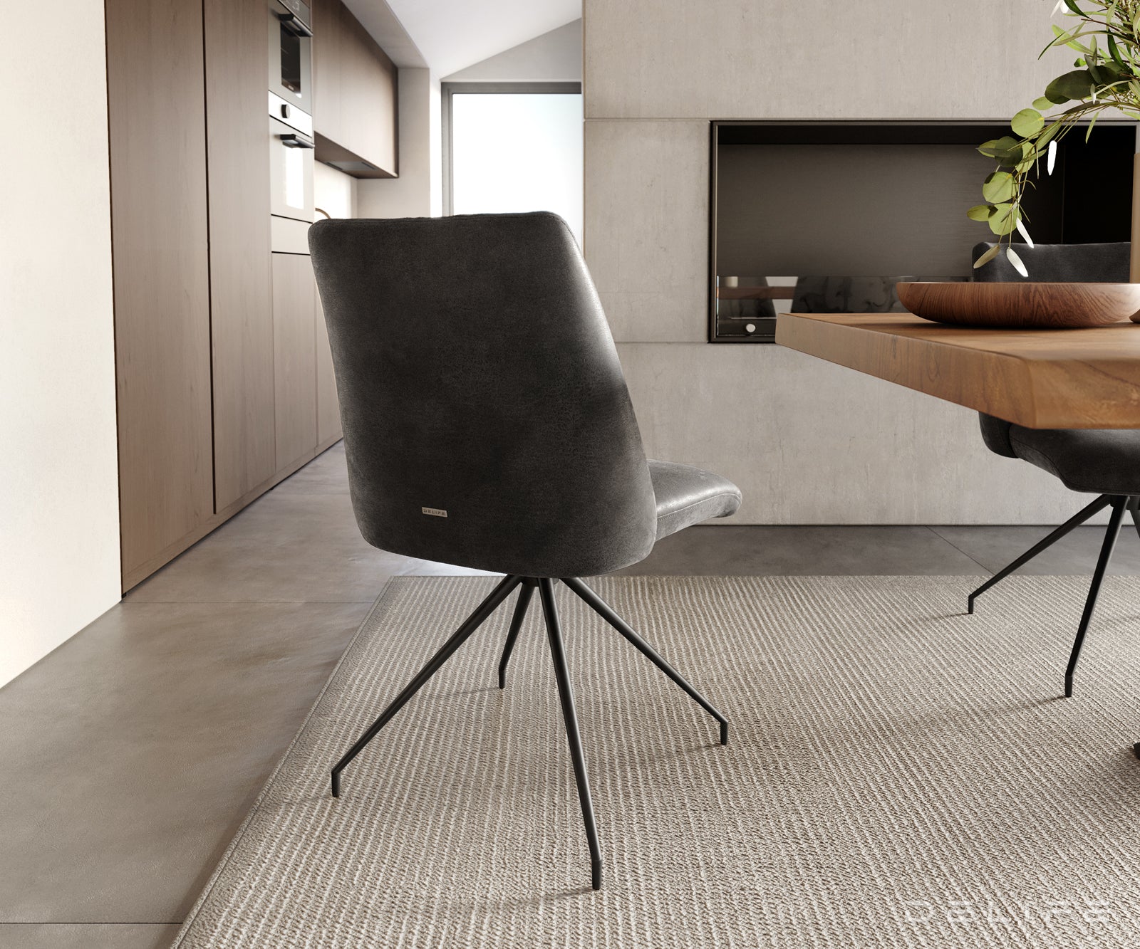 Jedilni stol Elsa, Material: mikrofibra