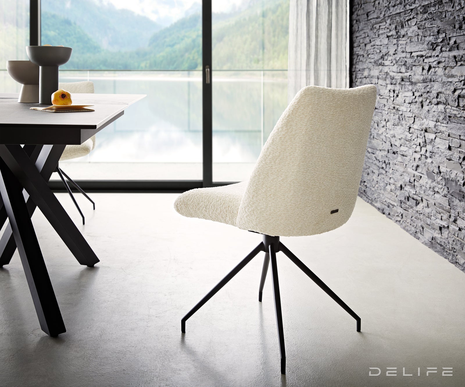 Jedilni stol Elsa, Material: bukle