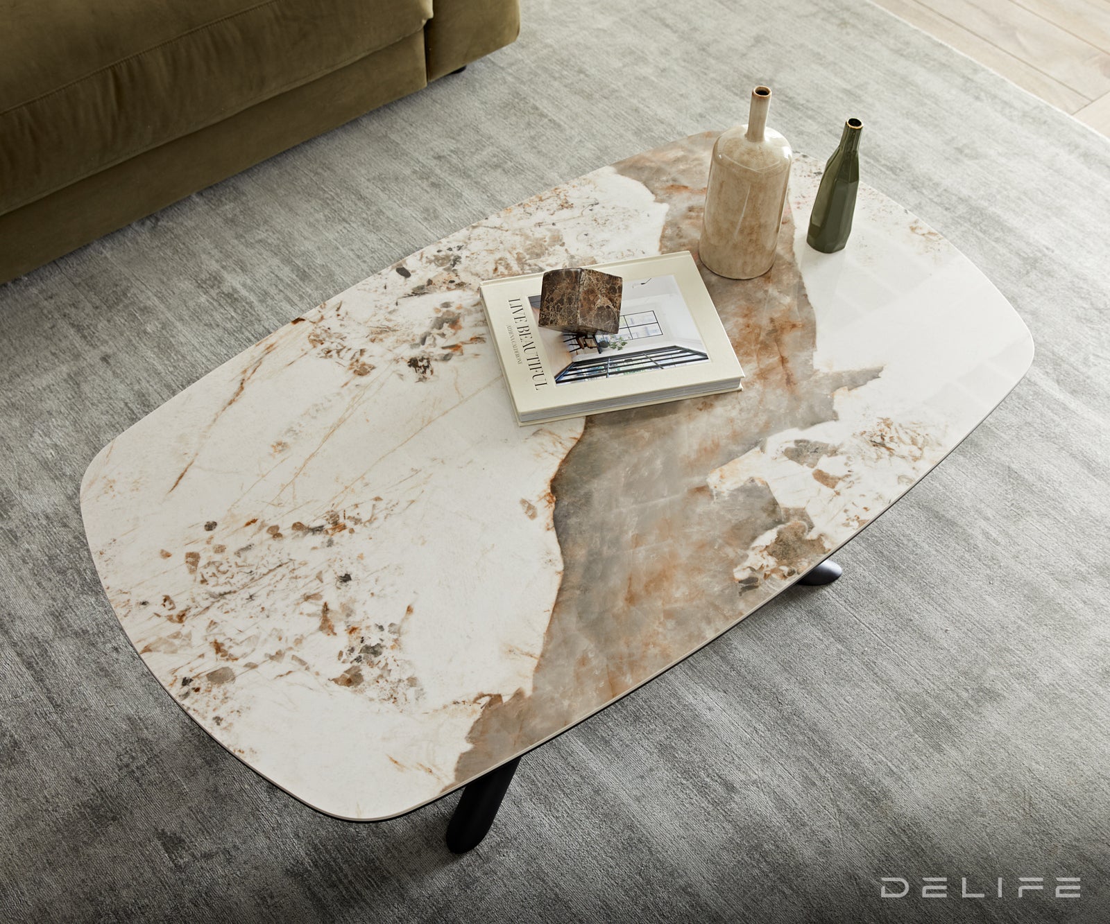 Klubska mizica Sarita 120x70cm, Material: Keramika