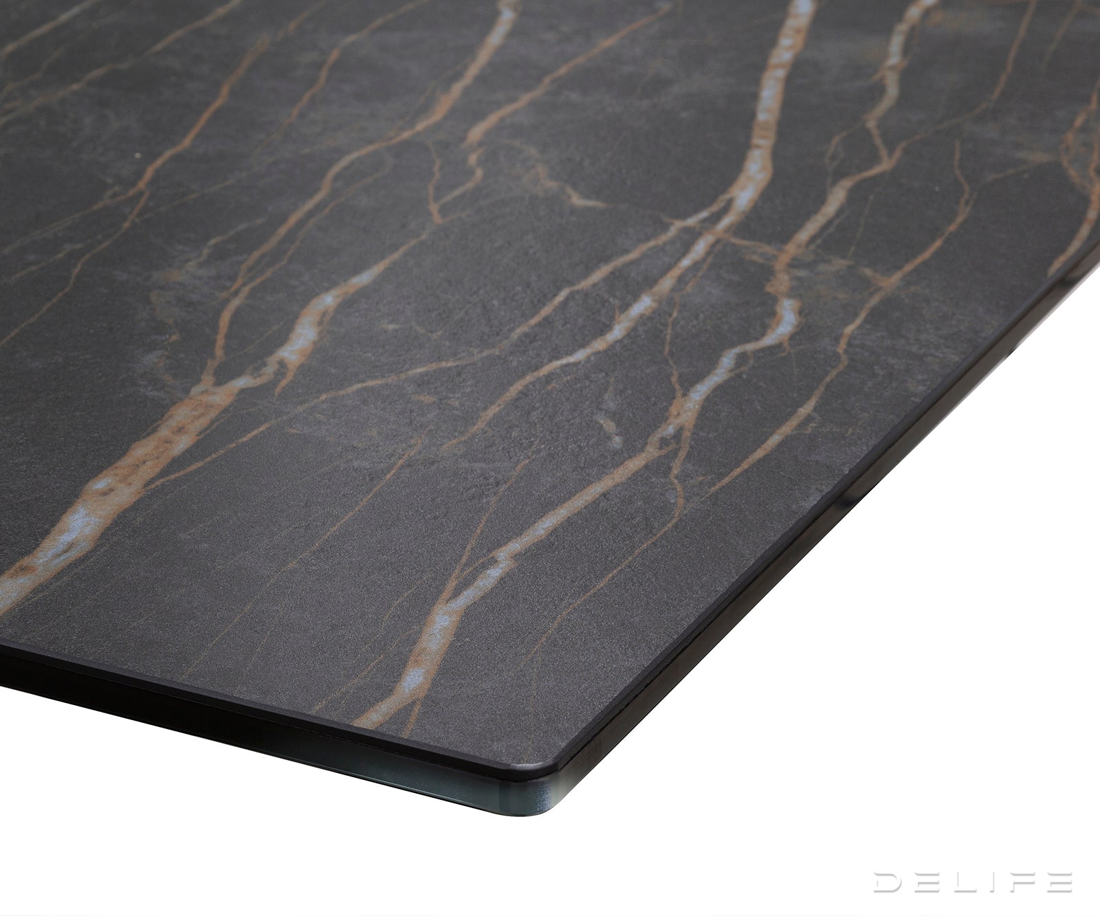 Jedilna miza Edge 200x100, Material: Keramika Laminam Nero Greco