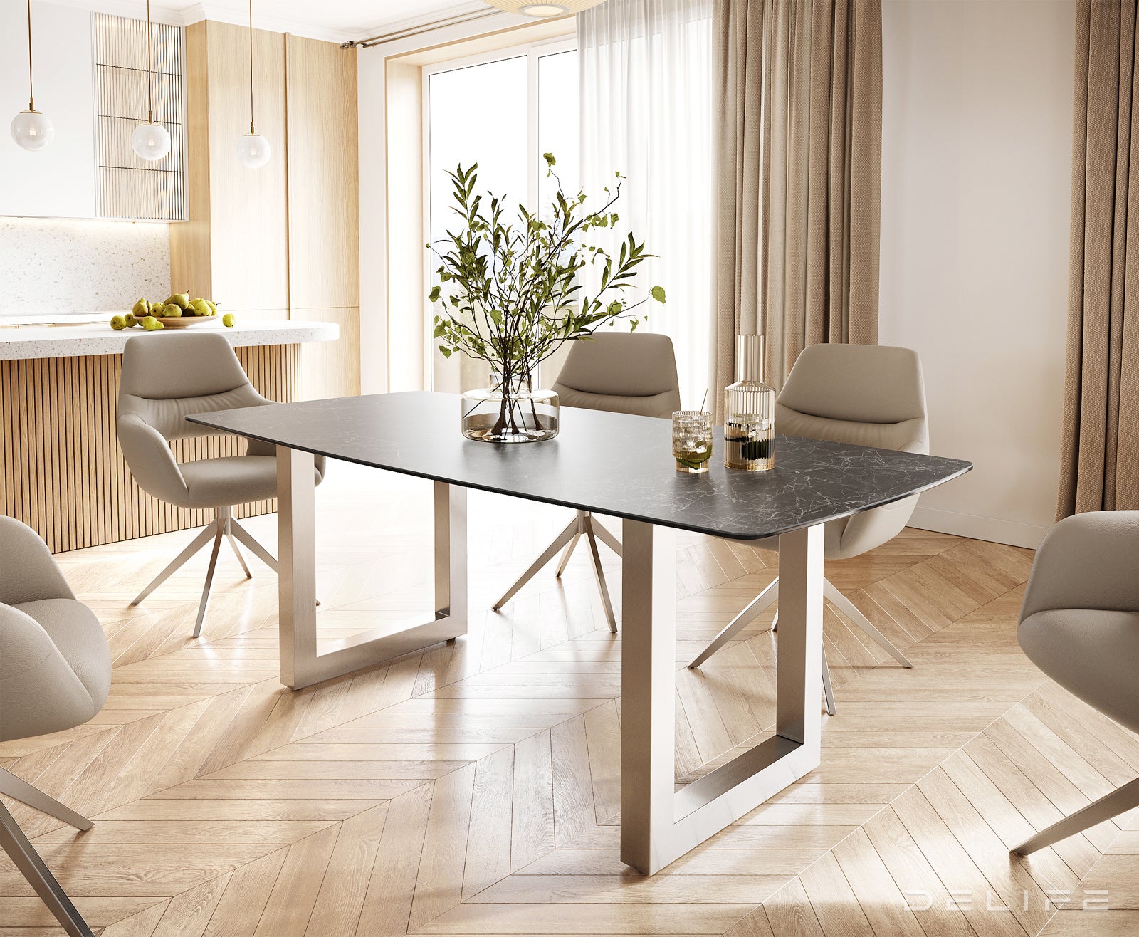 Jedilna miza Bootsform 200x100cm, Material: Keramika