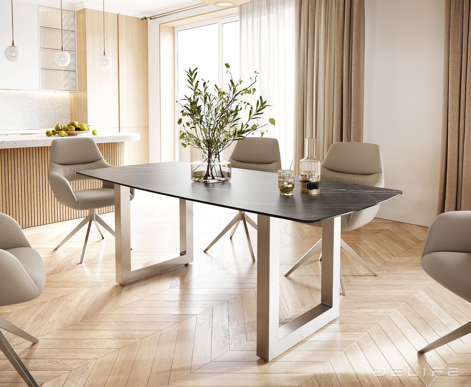 Jedilna miza Bootsform 200x100cm, Material: Keramika