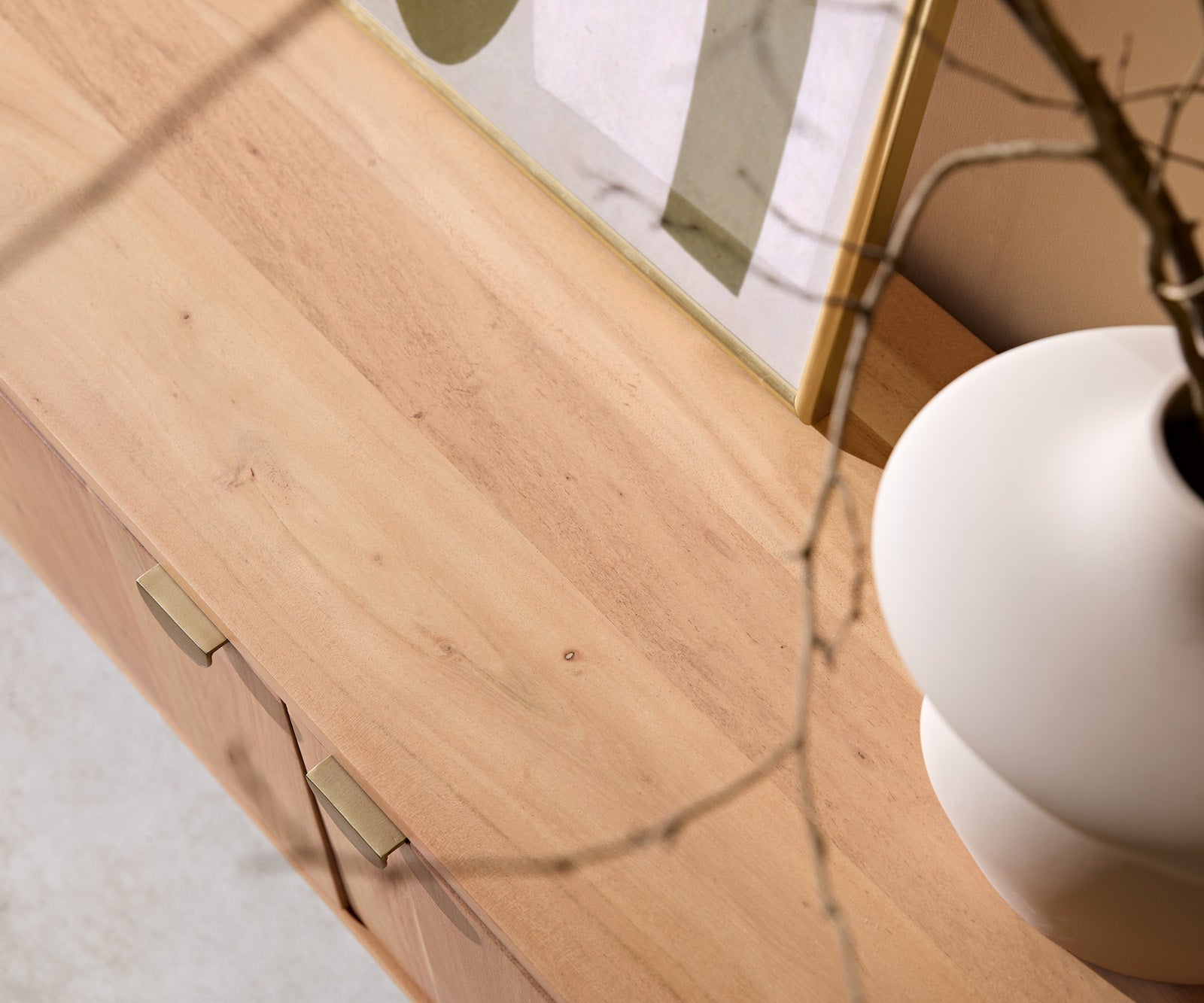 TV stojalo Caius 240 cm, material: akacija