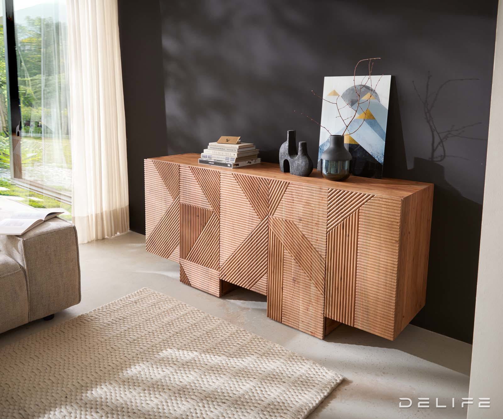 Komoda Naxxar 180x45cm, Material: akacija