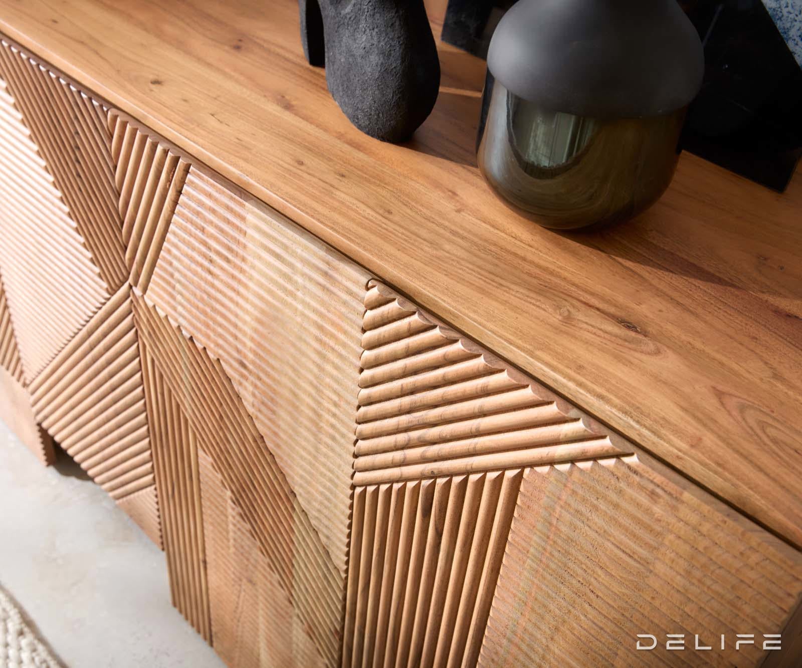 Komoda Naxxar 180x45cm, Material: akacija