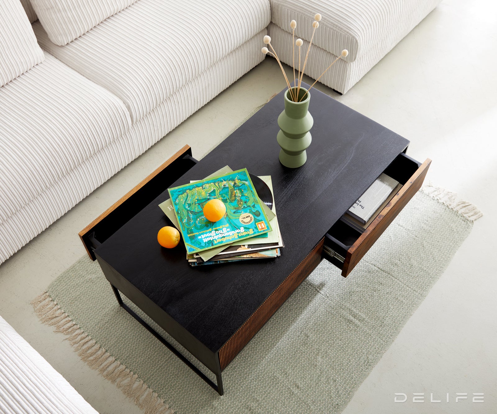 Klubska mizica Vaag, 120x60cm, Material: Sheesham