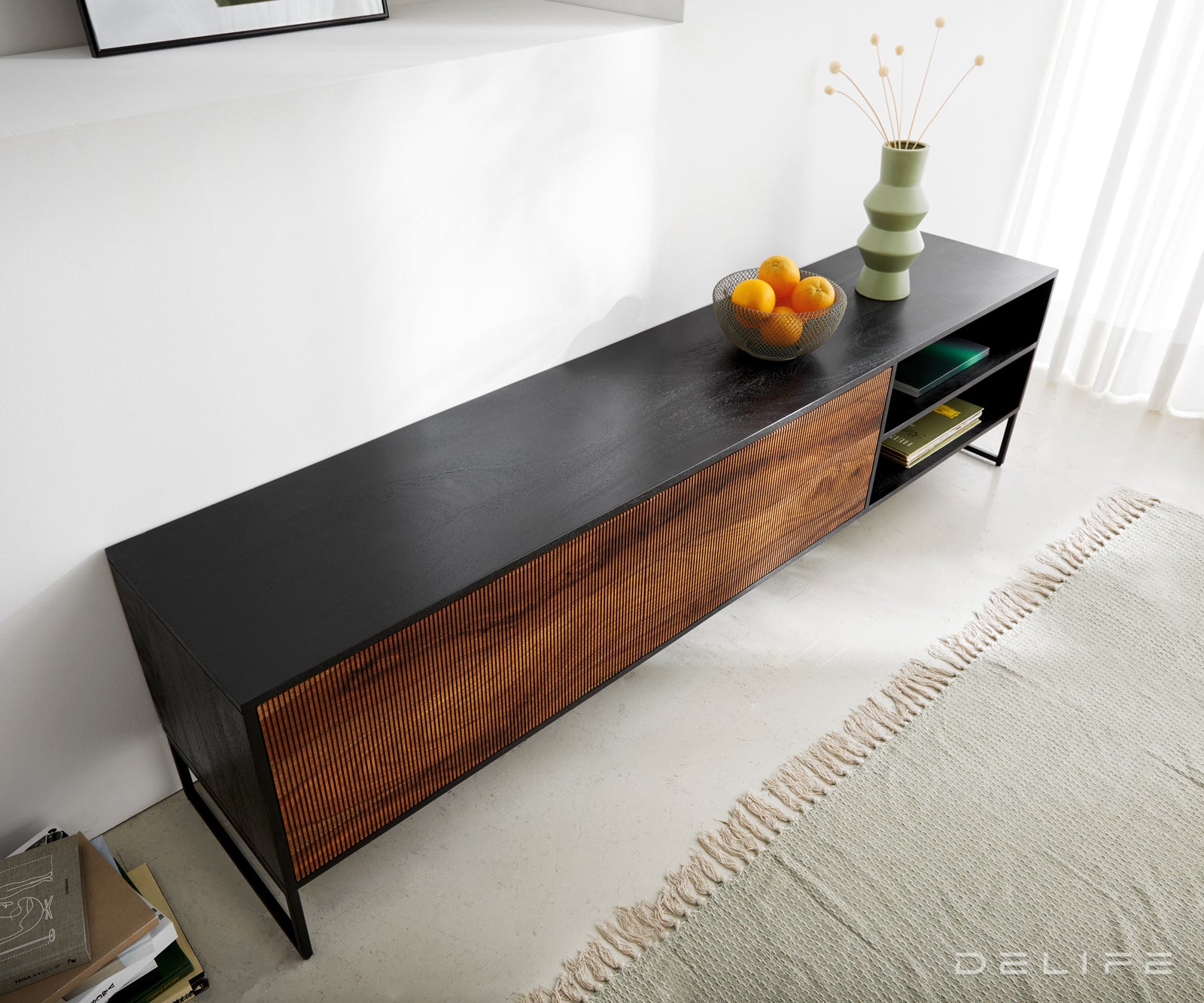 TV omarica Vaag, 200x40cm, Material: Sheesham