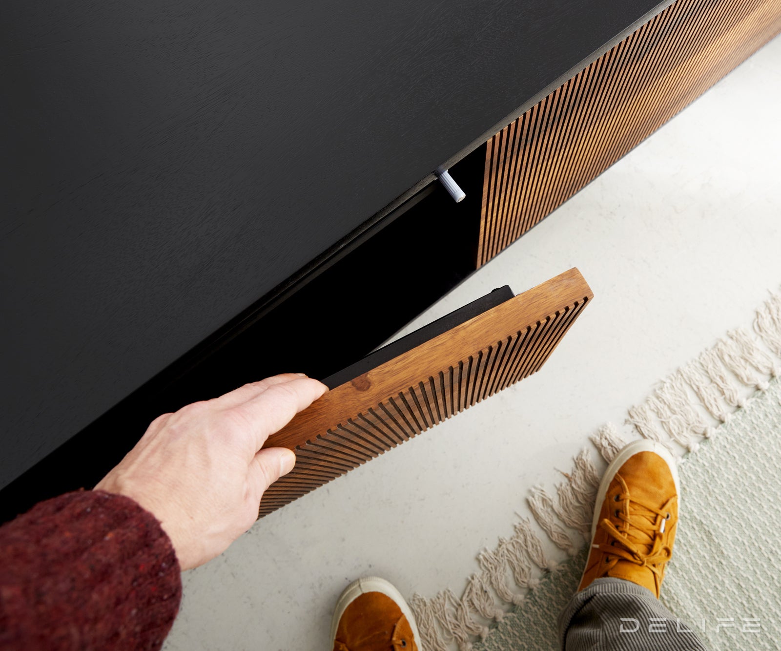 TV omarica Vaag, 200x40cm, Material: Sheesham