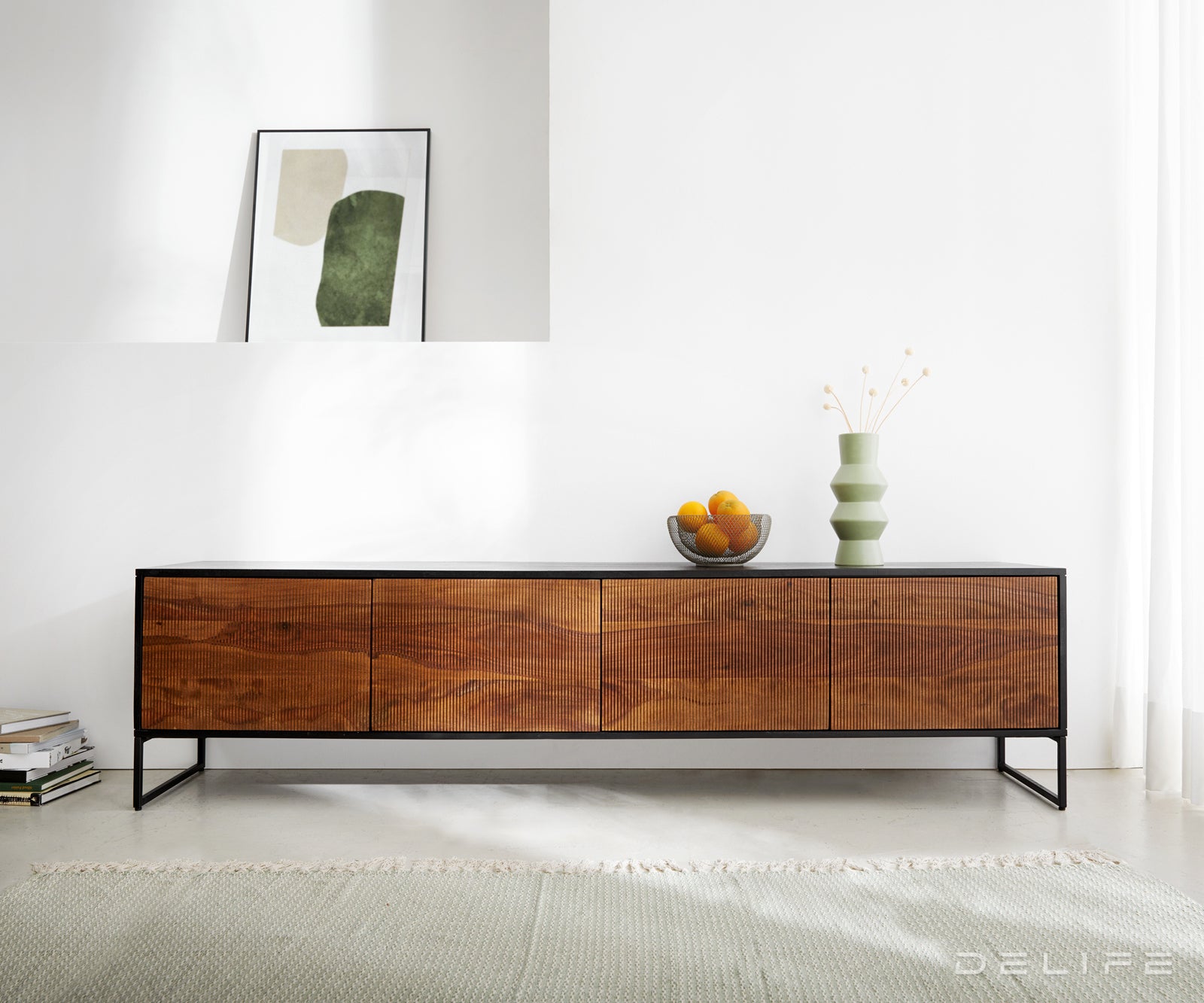 TV omarica Vaag, 200x40cm, Material: Sheesham