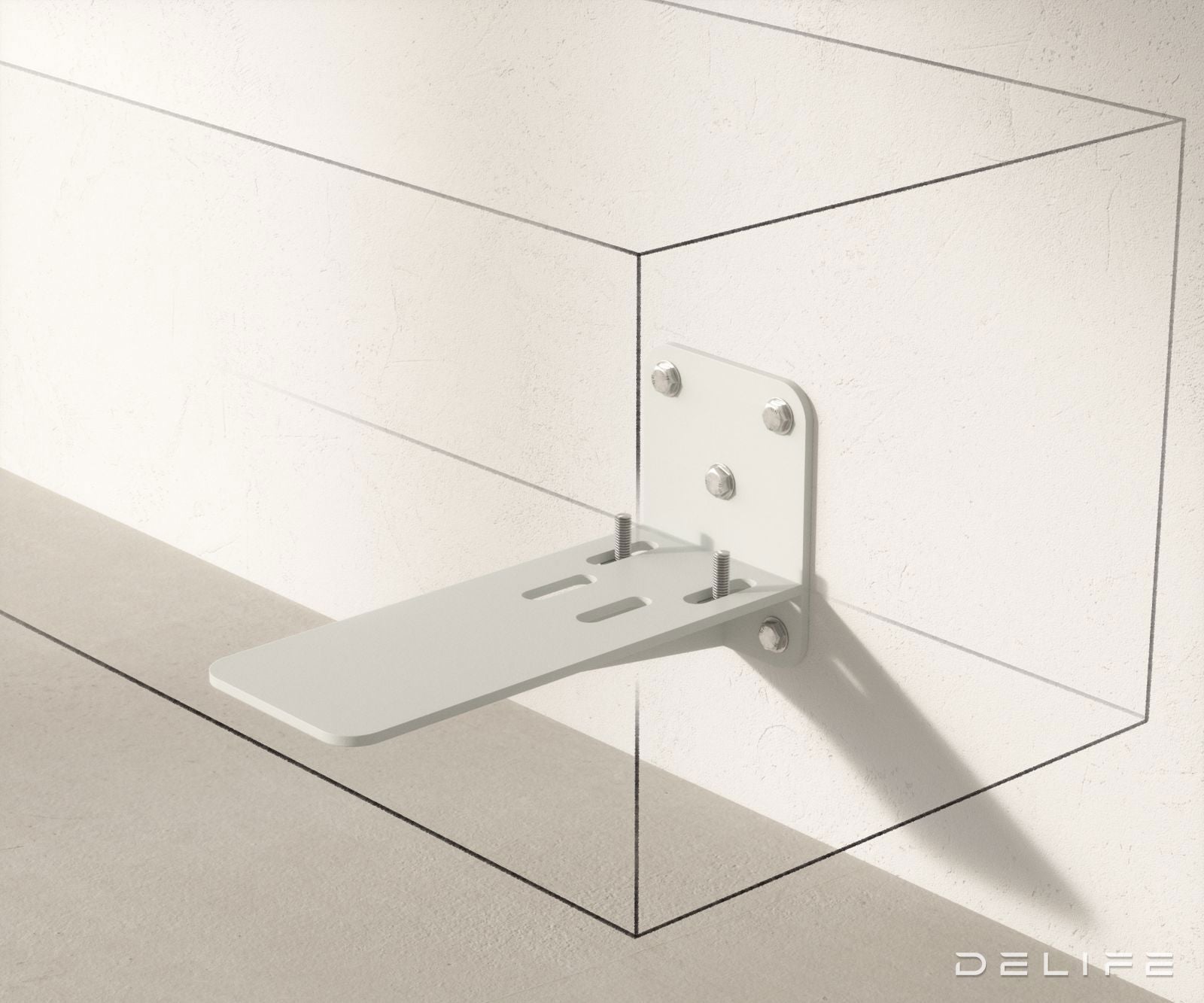 Viseča TV komoda Shavani 175x40cm, Material: akacija