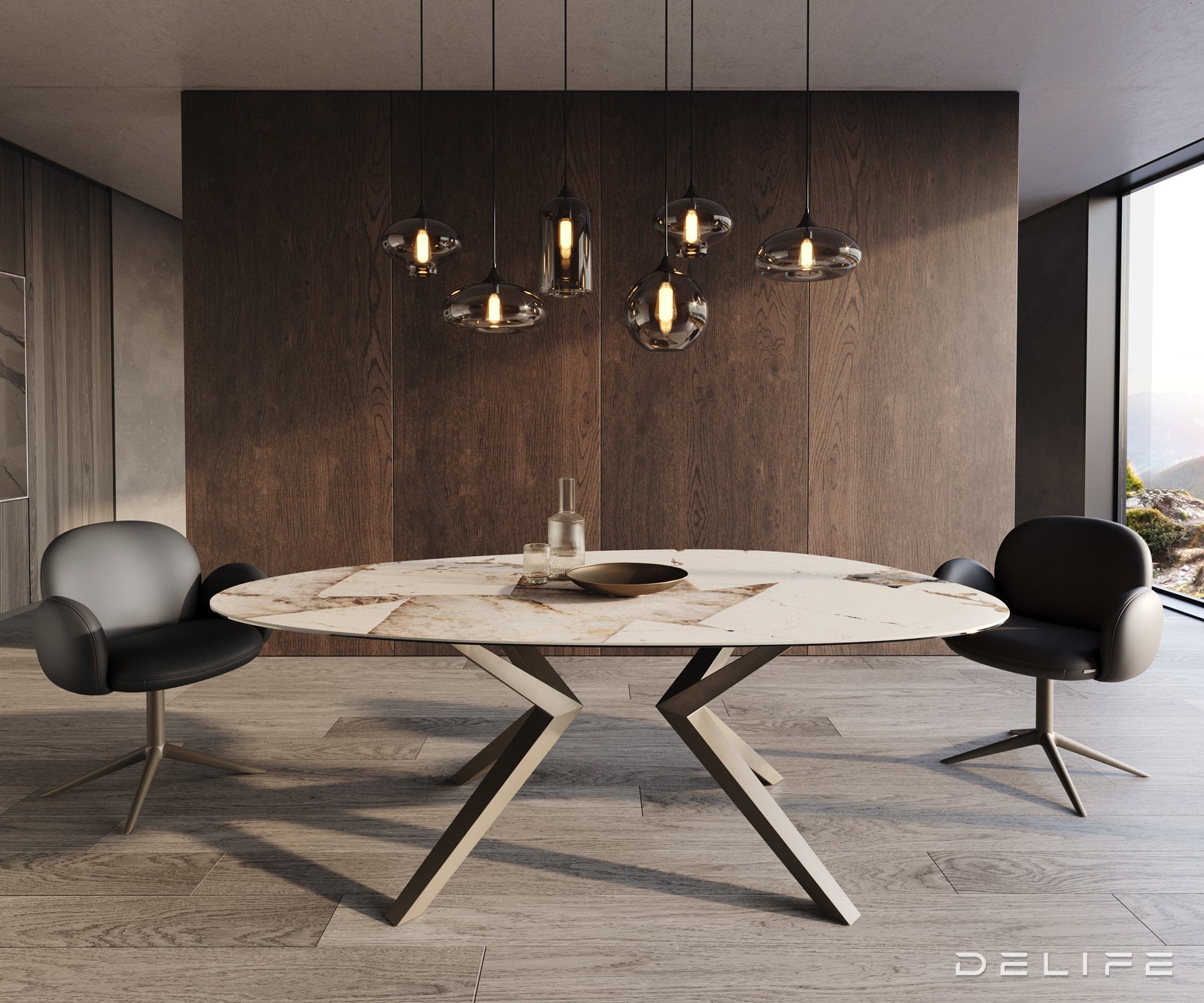 Jedilna miza Edge 220x120cm, Material: Patagonia Lappato Ceramics