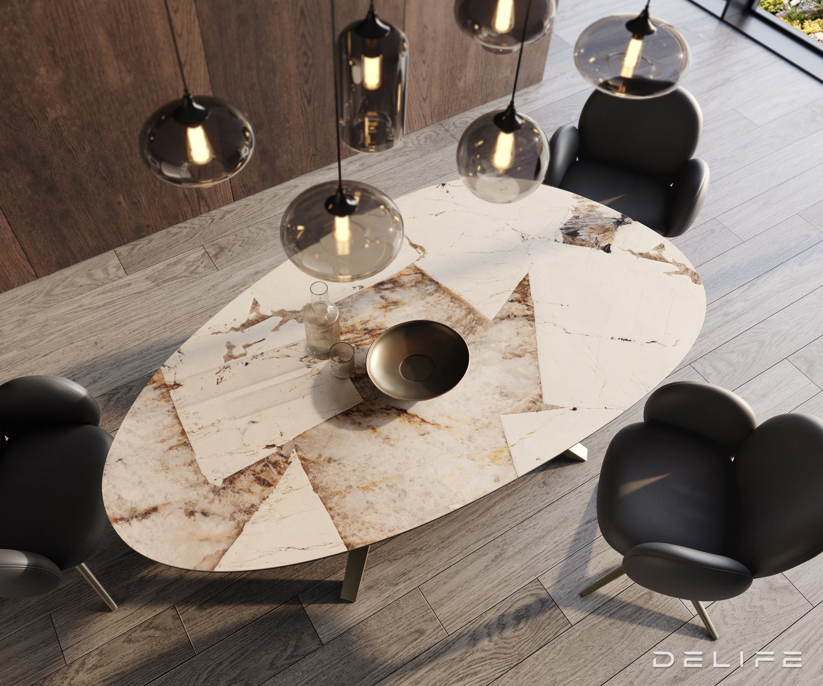 Jedilna miza Edge 220x120cm, Material: Patagonia Lappato Ceramics