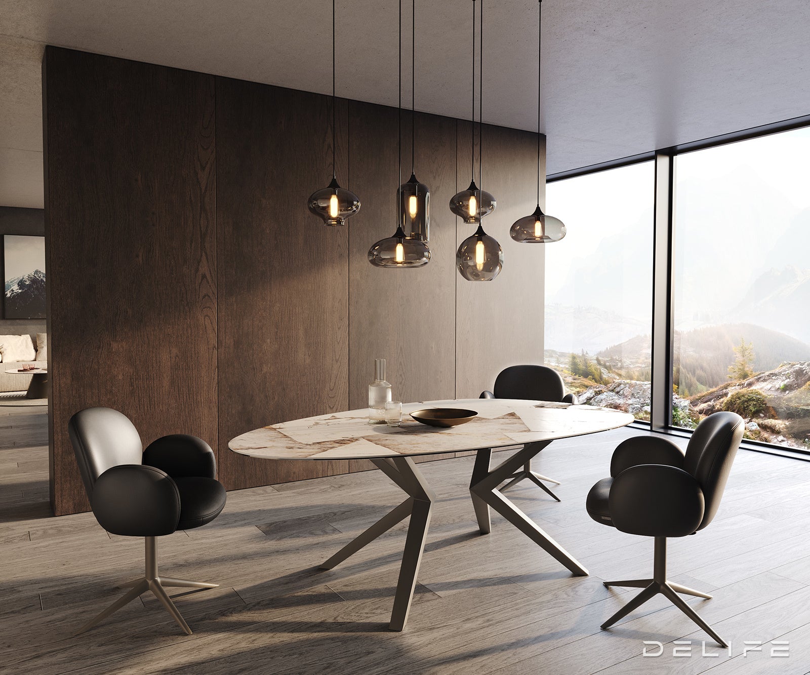 Jedilna miza Edge 220x120cm, Material: Patagonia Lappato Ceramics