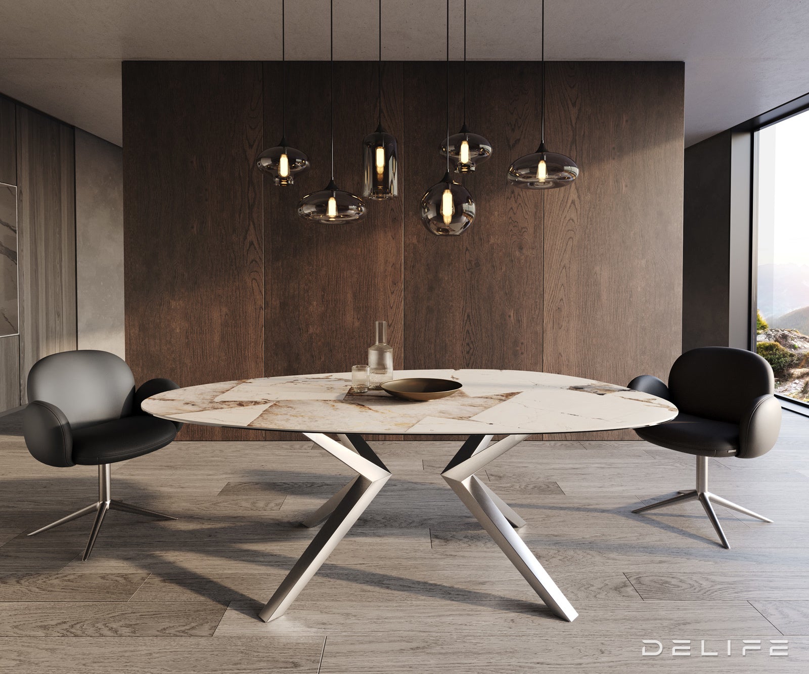 Jedilna miza Edge 220x120cm, Material: Patagonia Lappato Ceramics