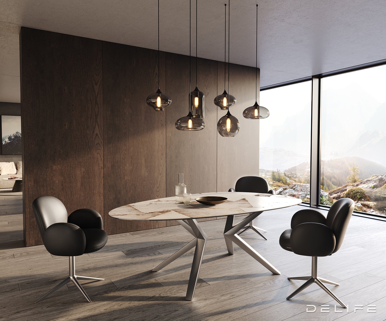 Jedilna miza Edge 220x120cm, Material: Patagonia Lappato Ceramics