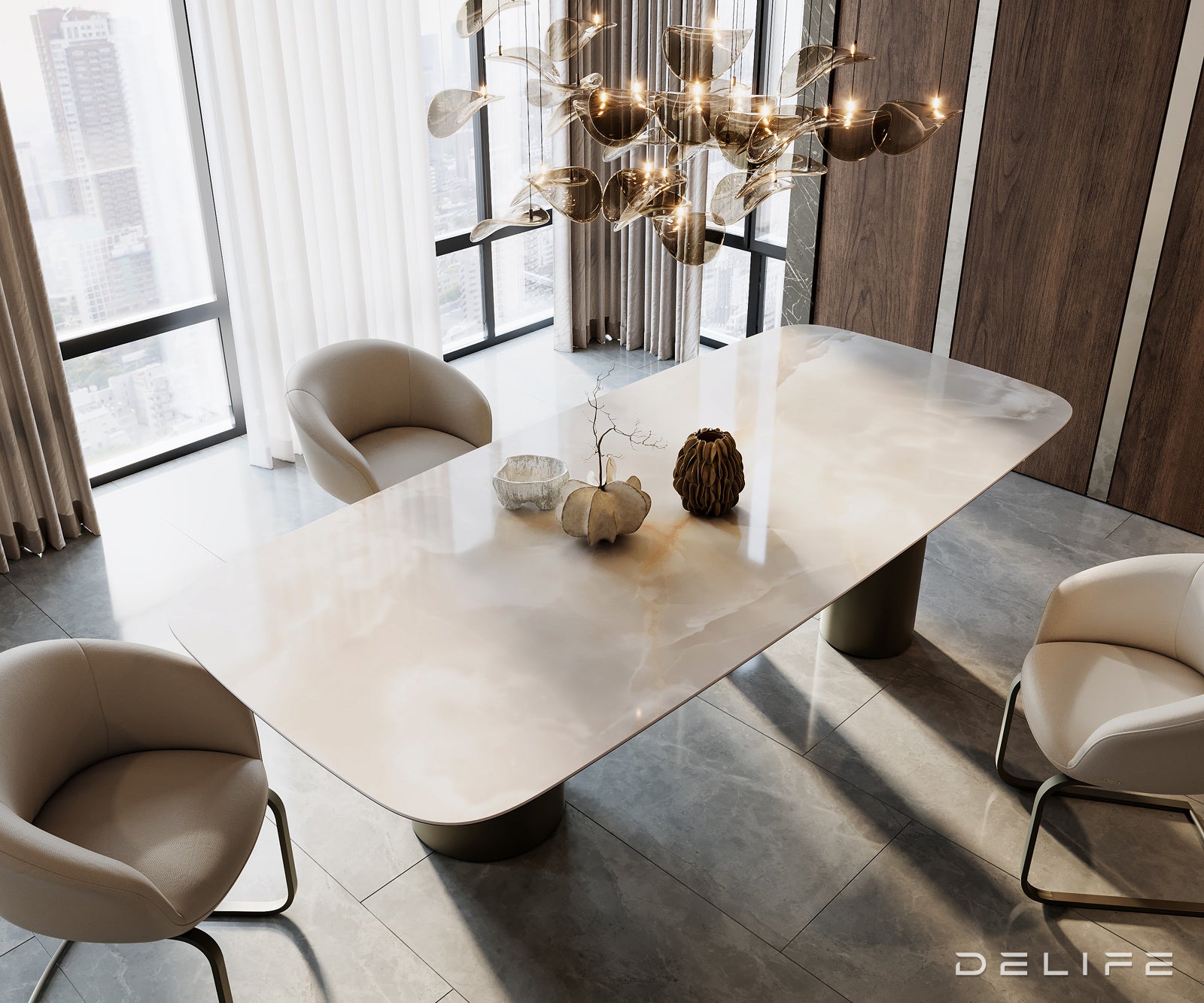 Jedilna miza Edge 270x120cm, Material: Keramika na steklu