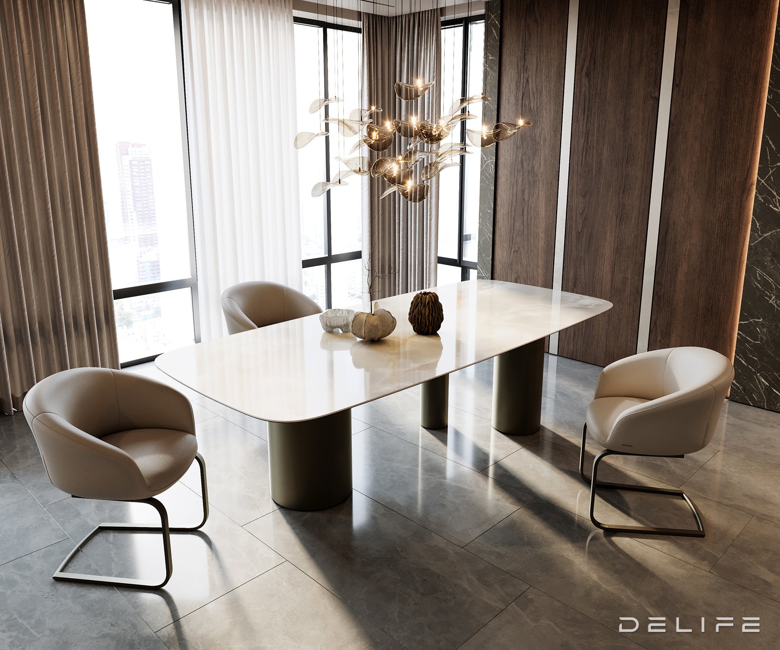 Jedilna miza Edge 270x120cm, Material: Keramika na steklu