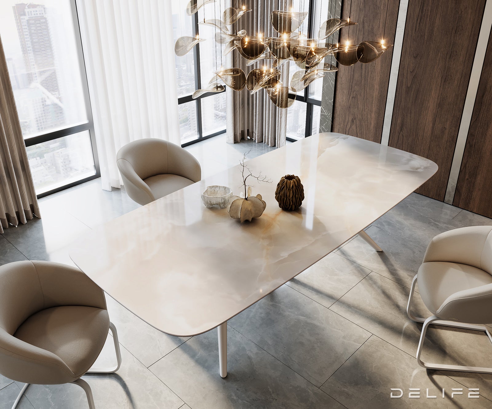 Jedilna miza Edge 270x120cm, Material: Keramika na steklu