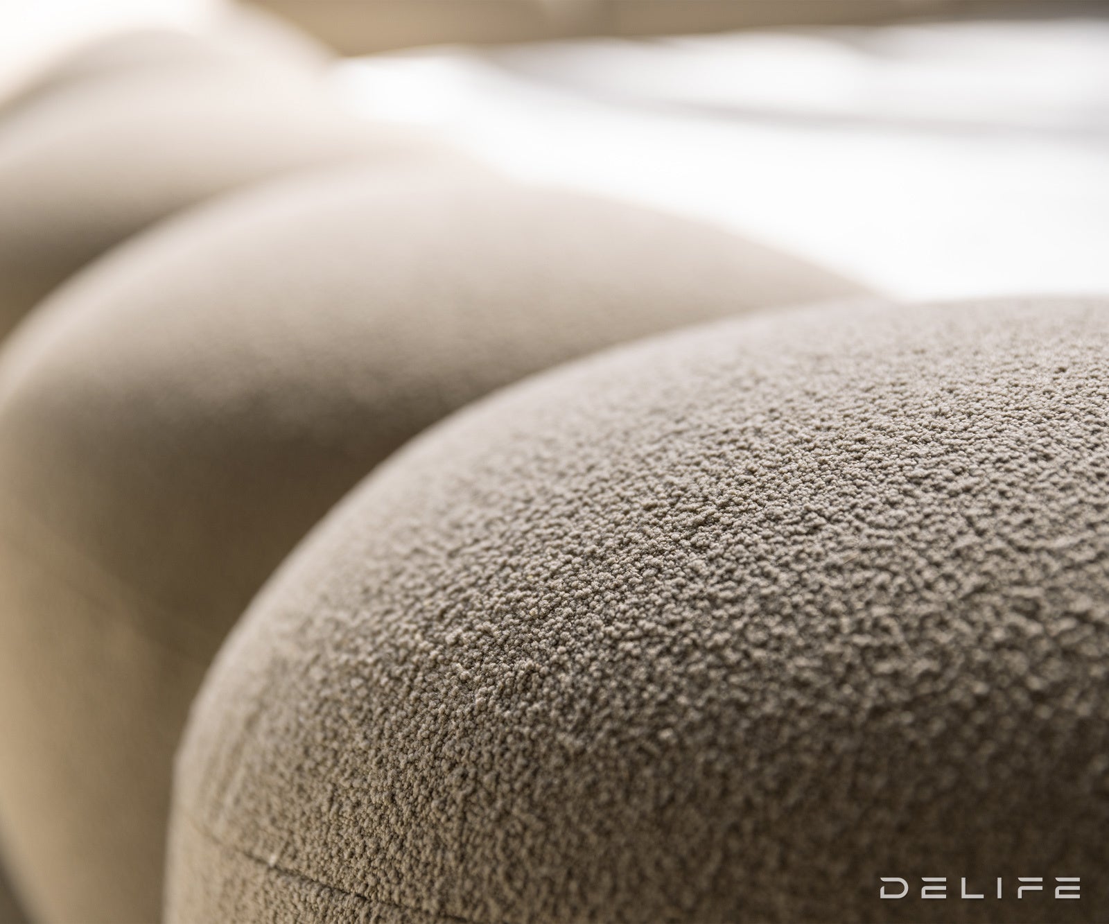 Posteljni okvir Perlla, Material: Boucle