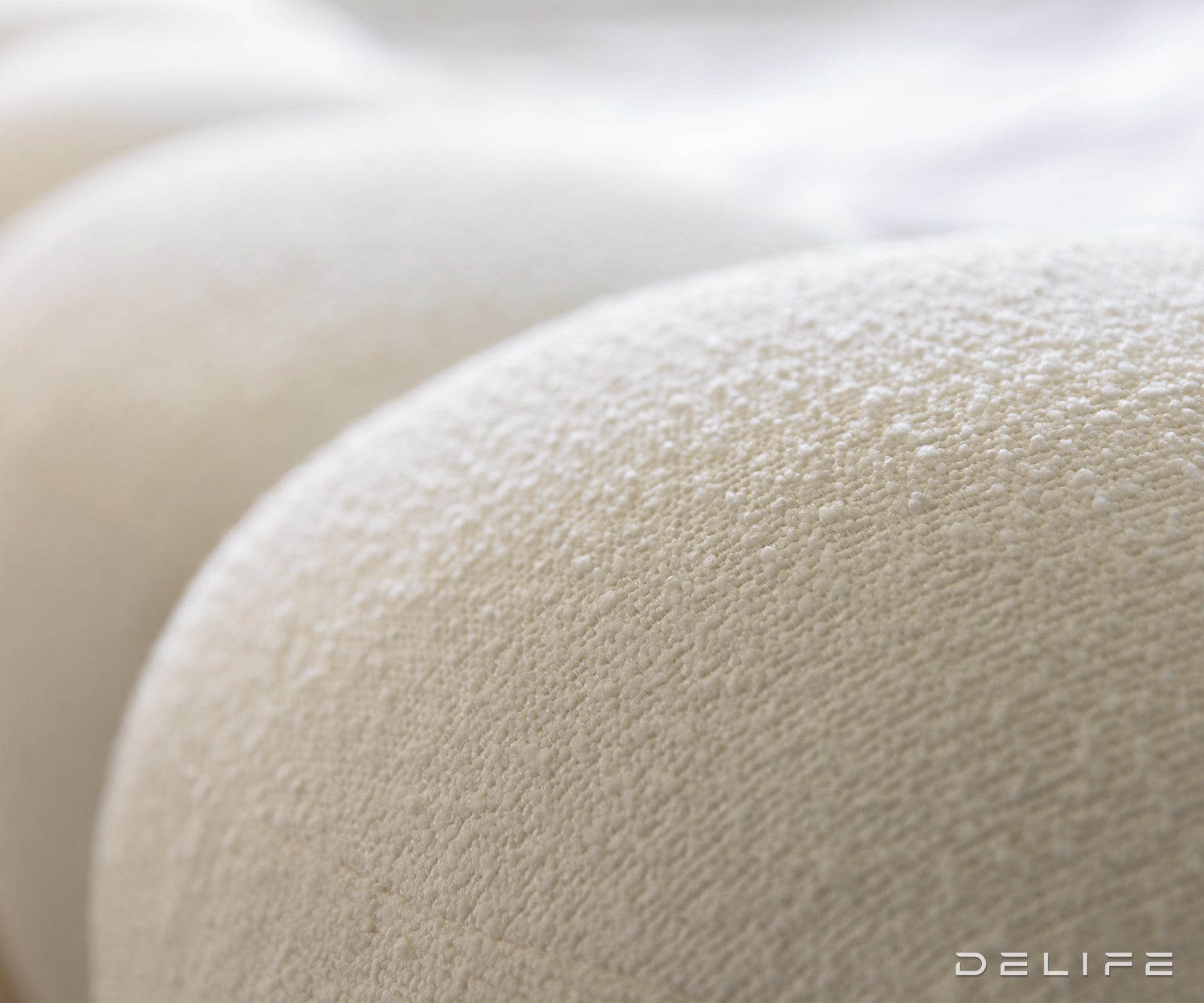 Posteljni okvir Perlla, Material: Boucle