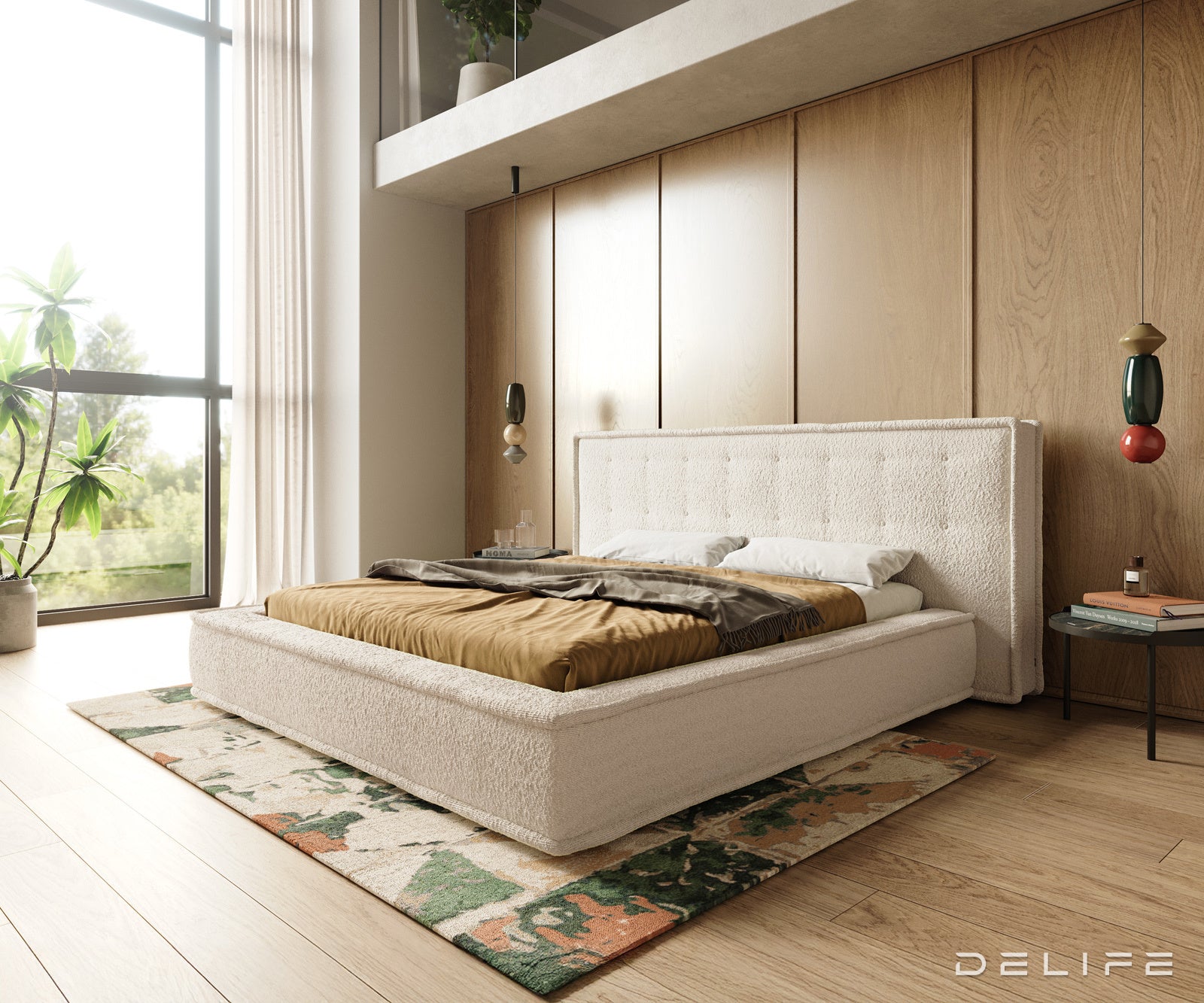 Posteljni okvir Filikos 180x200cm, Material: Bukle