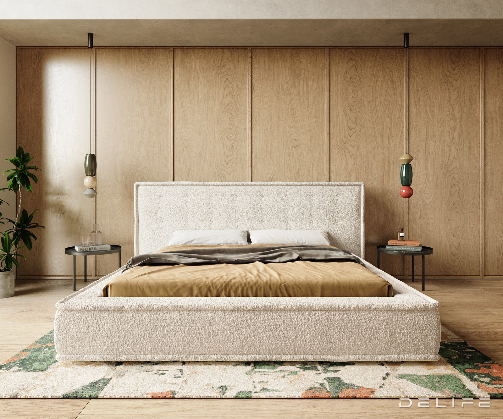 Posteljni okvir Filikos 180x200cm, Material: Bukle