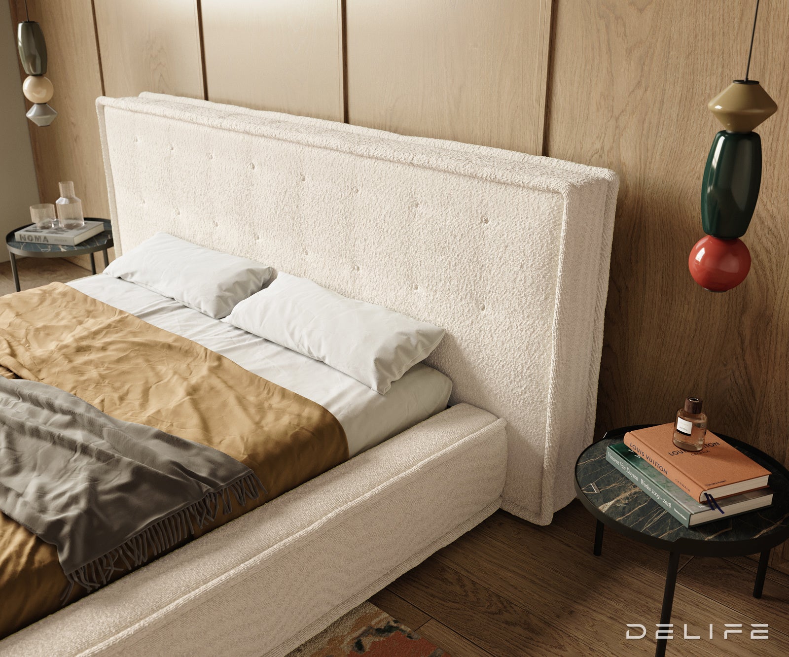 Posteljni okvir Filikos 180x200cm, Material: Bukle