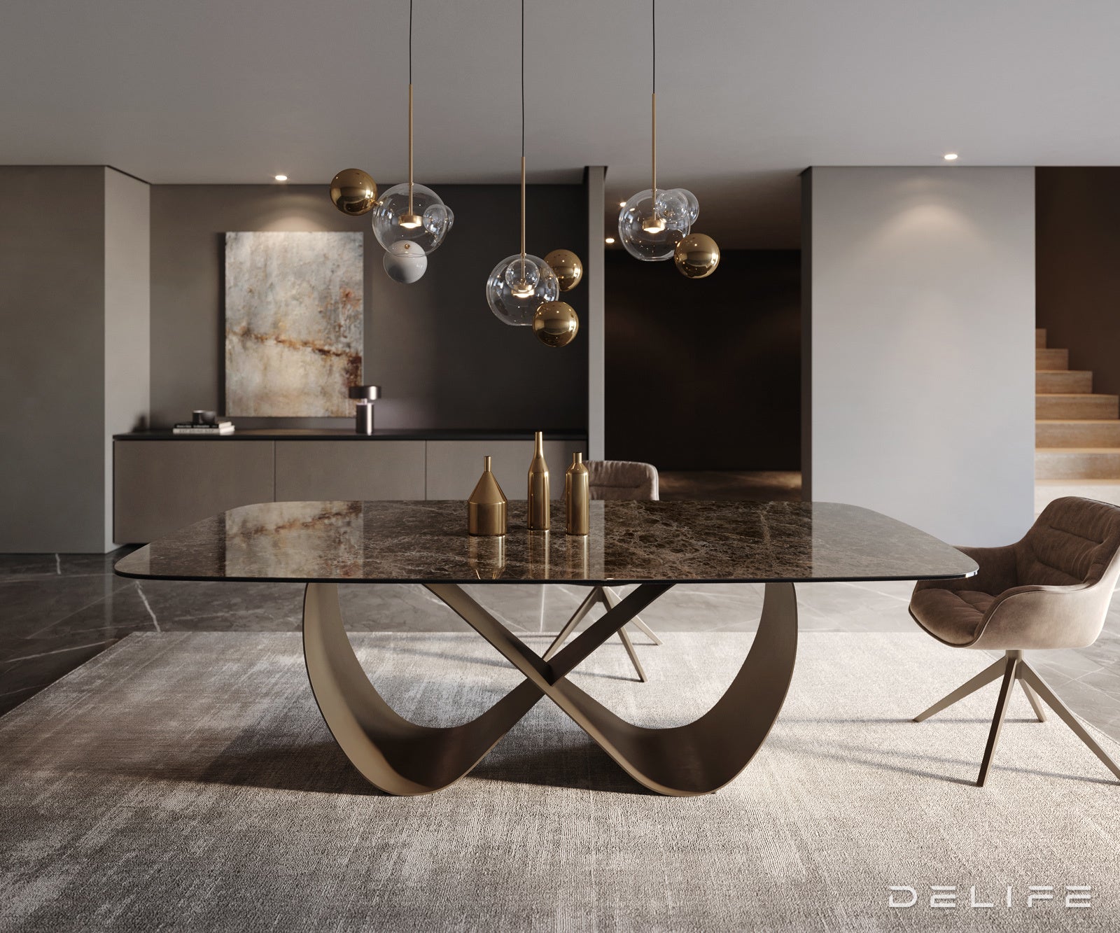 Jedilna miza Edge 240x120cm, Material: Keramika na steklu