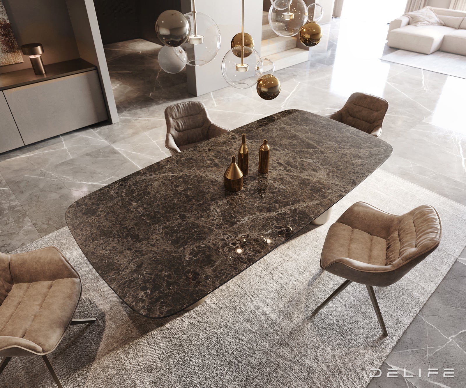 Jedilna miza Edge 240x120cm, Material: Keramika na steklu