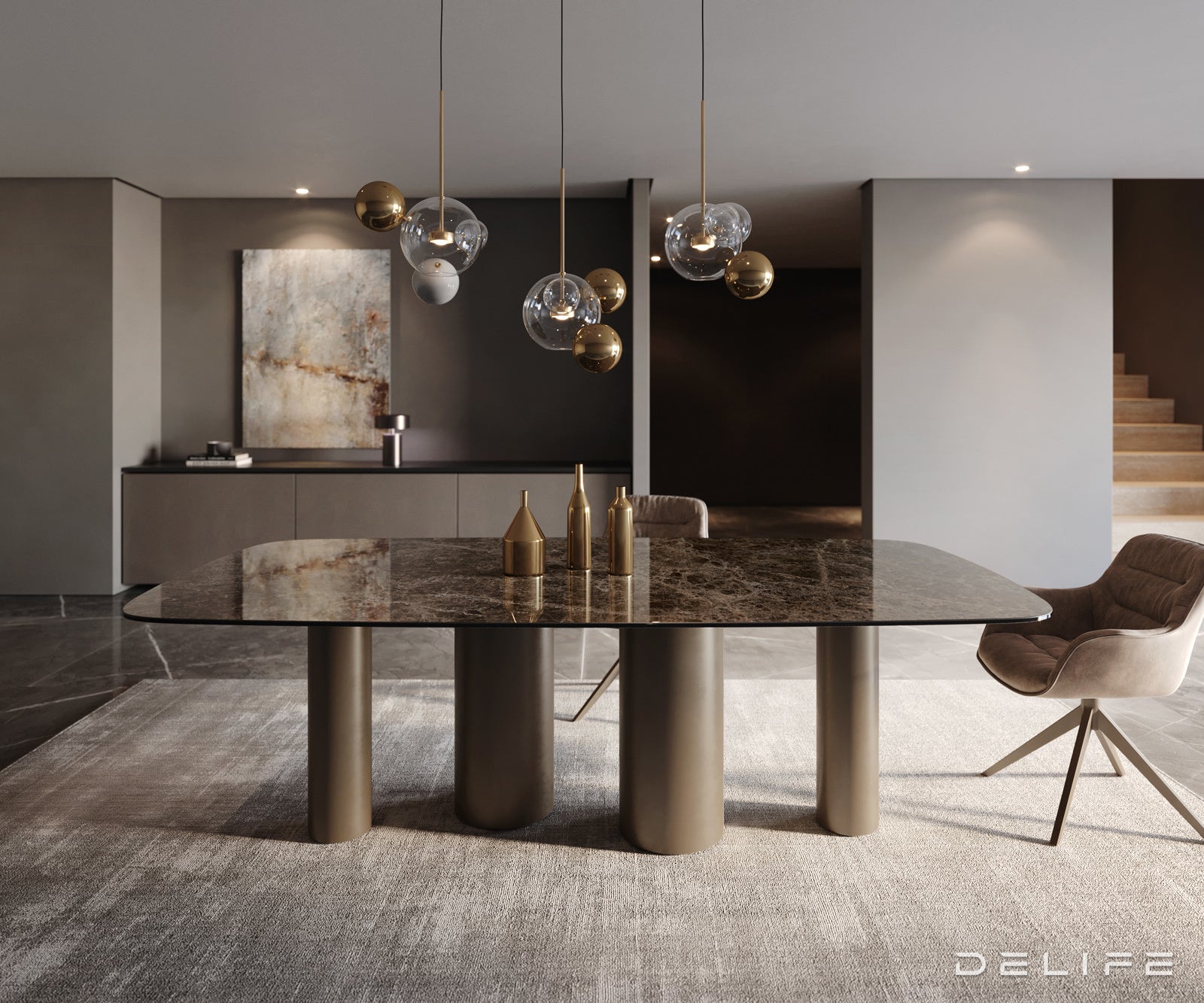 Jedilna miza Edge 240x120cm, Material: Keramika na steklu