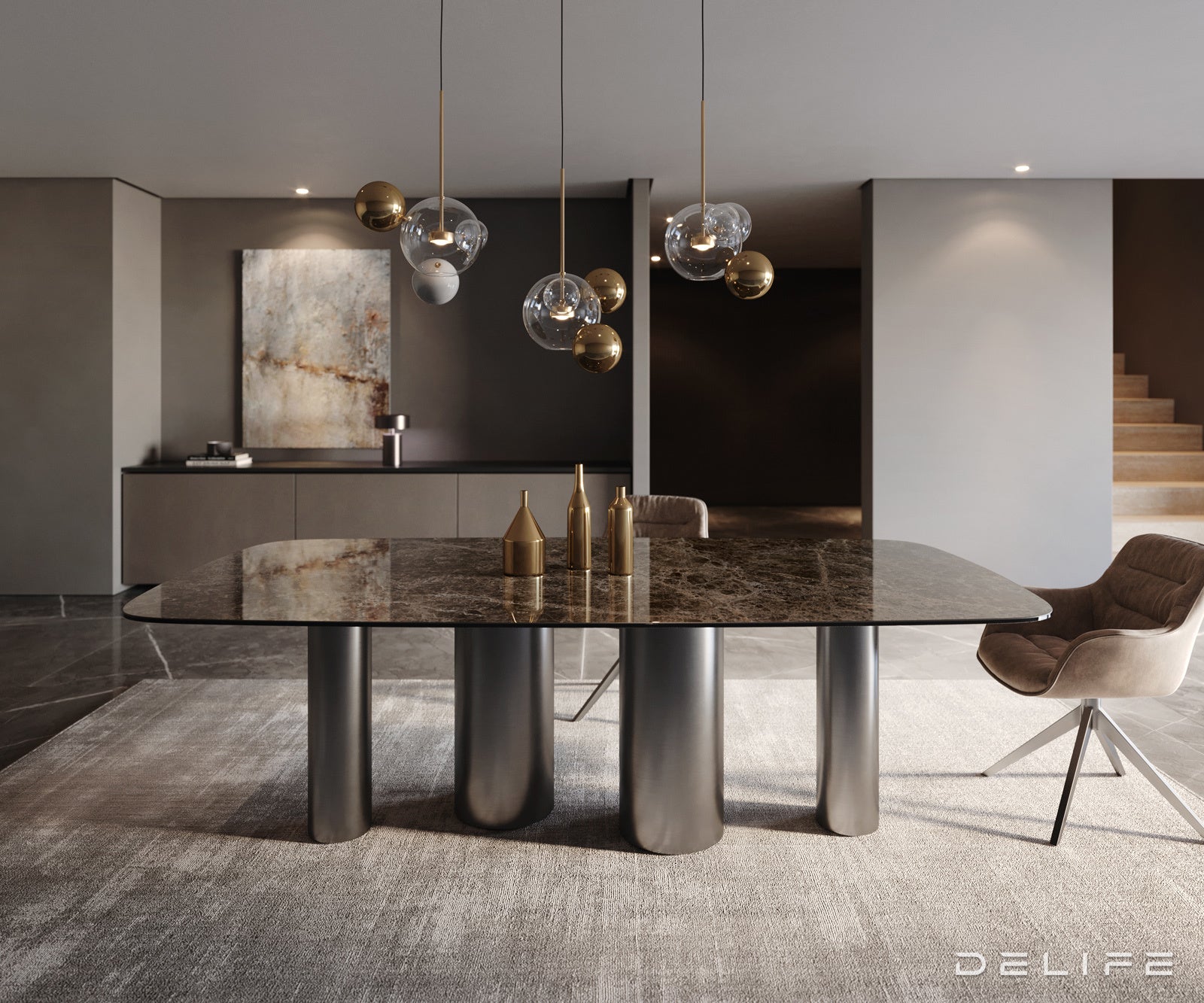 Jedilna miza Edge 240x120cm, Material: Keramika na steklu