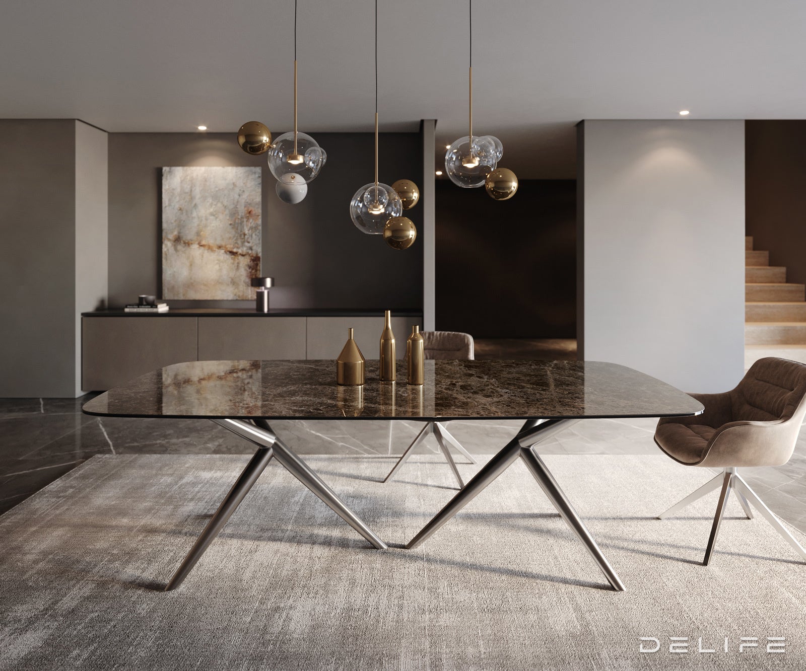 Jedilna miza Edge 240x120cm, Material: Keramika na steklu