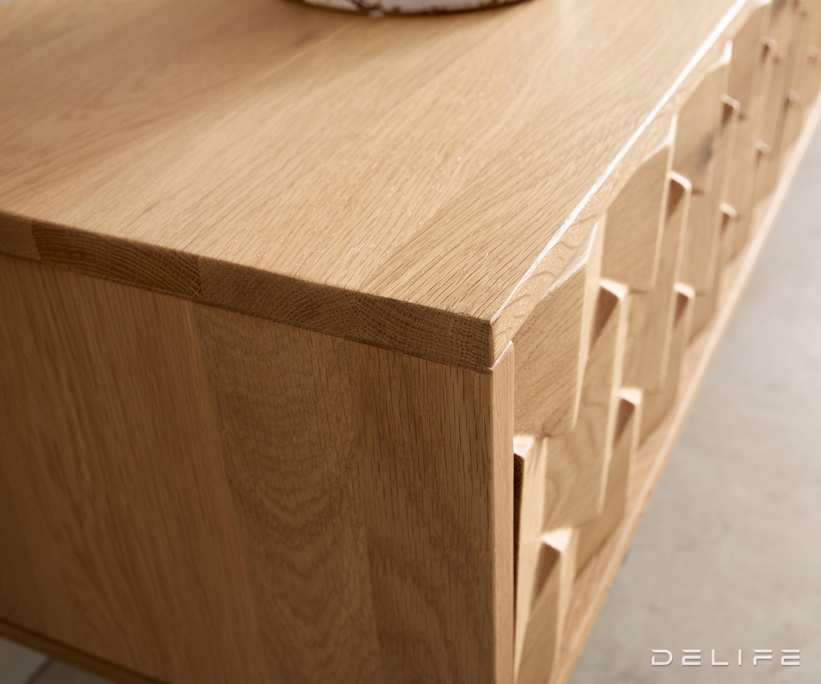 TV omarica Fevo 220 cm, Material: hrast