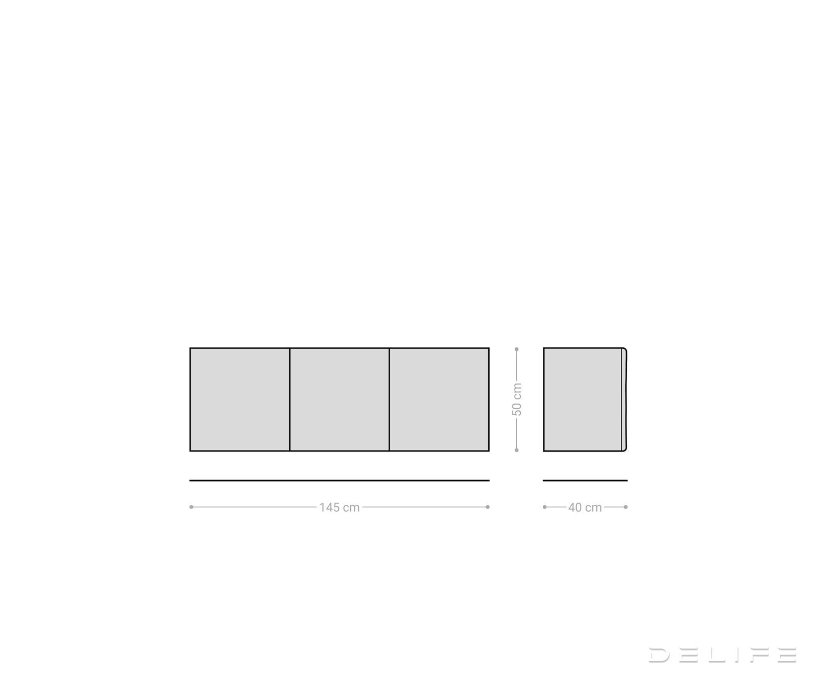 Nova komoda z živim robom 145 cm, material: hrast