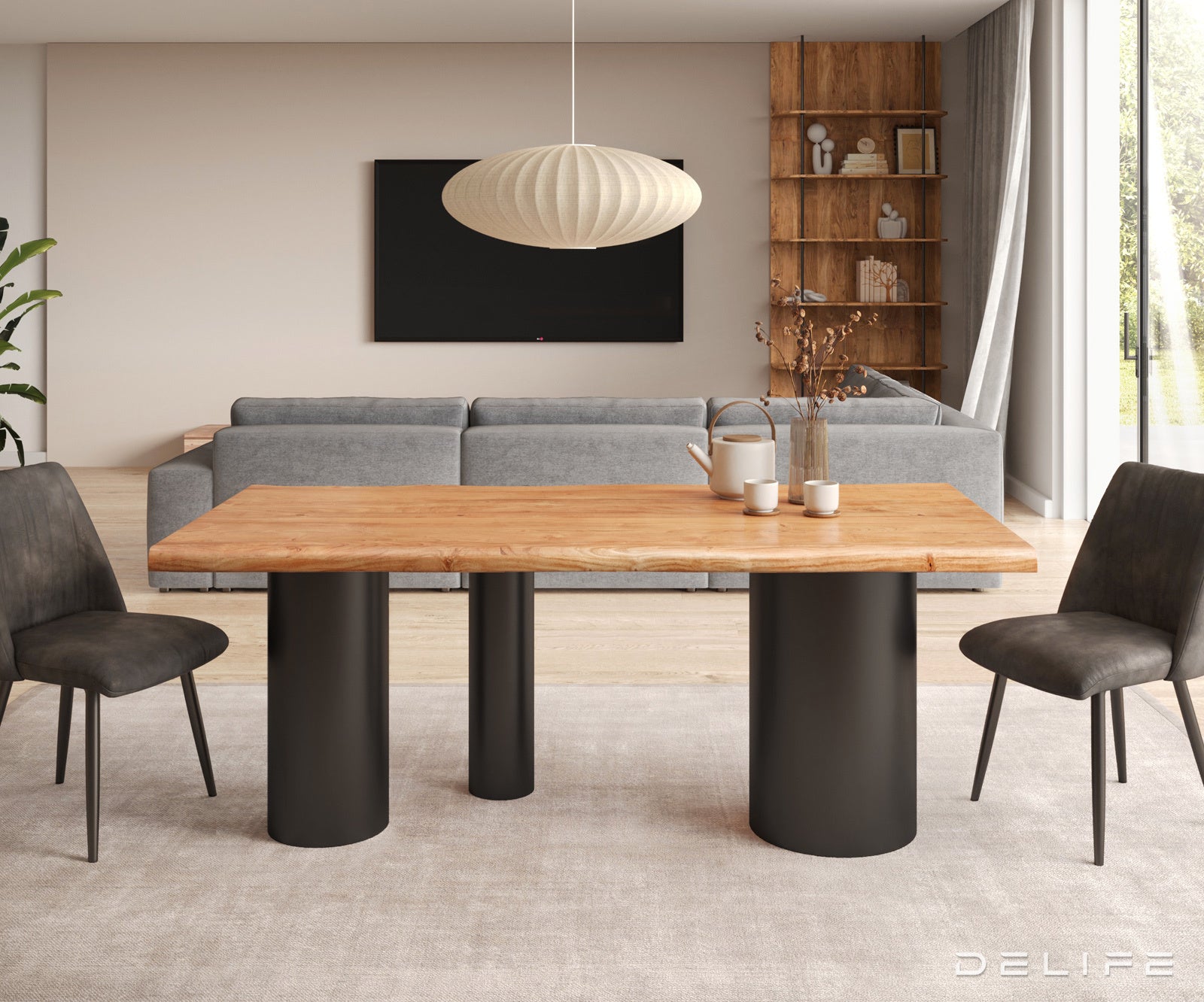 Jedilna miza Rob 200x100cm, Material: Hrast