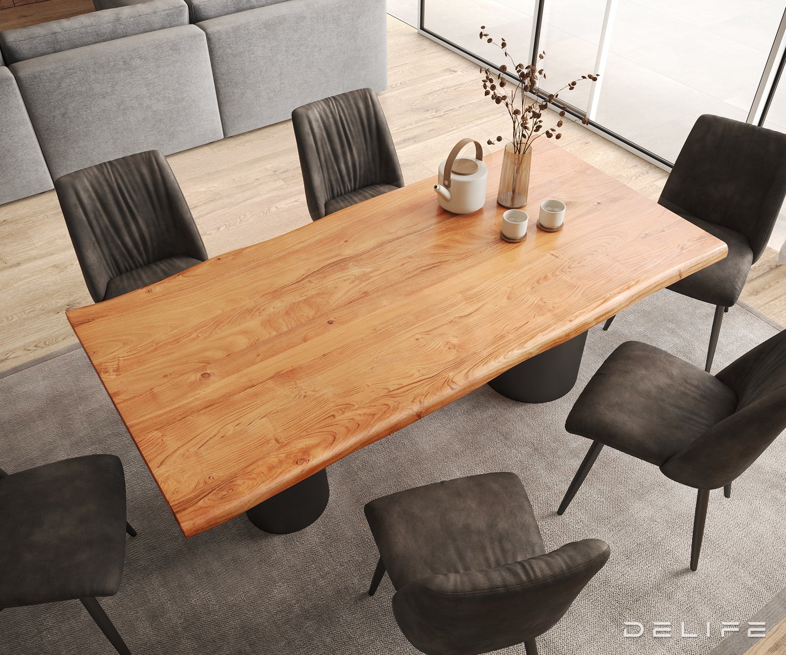 Jedilna miza Rob 200x100cm, Material: Hrast