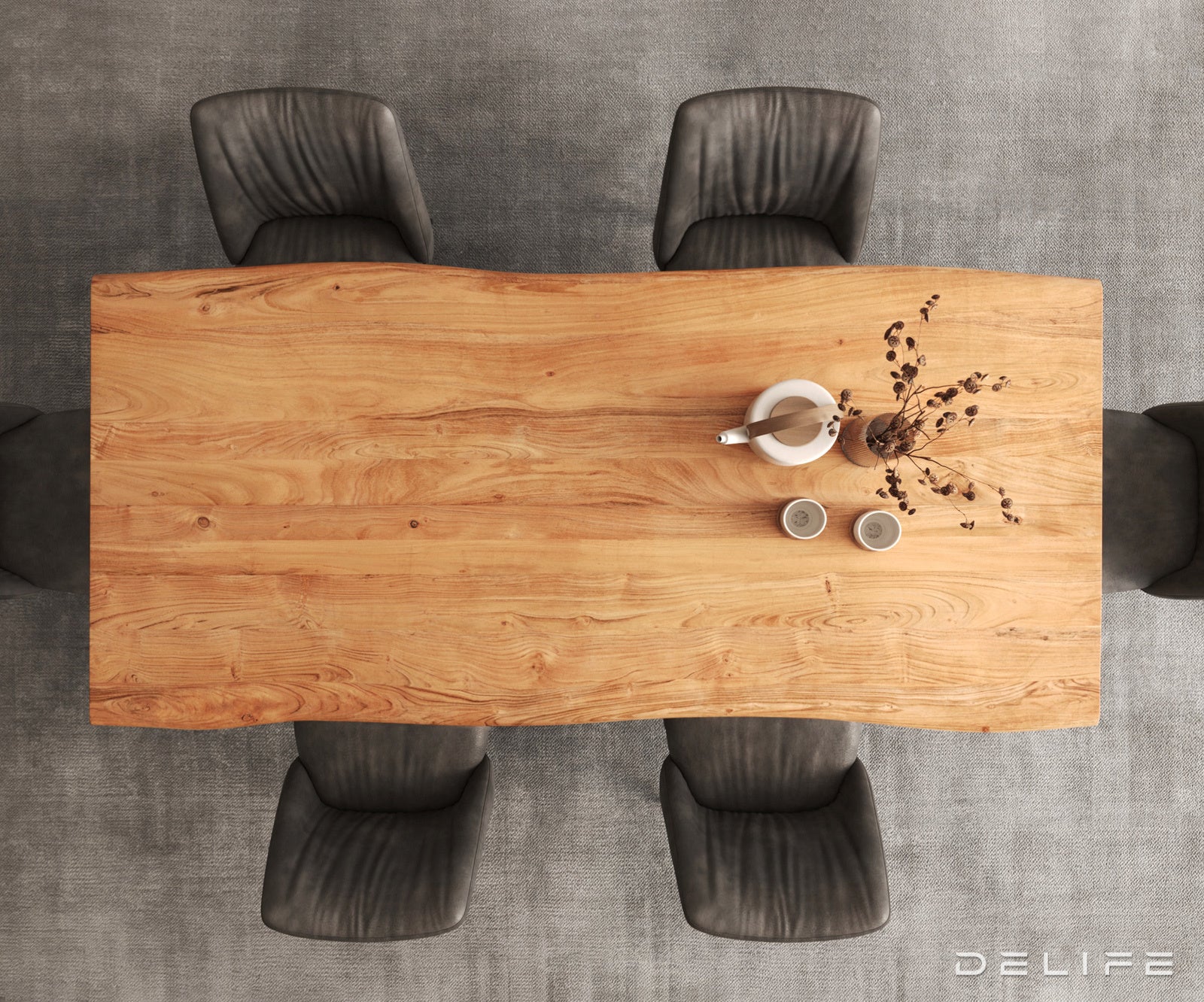 Jedilna miza Rob 200x100cm, Material: Hrast