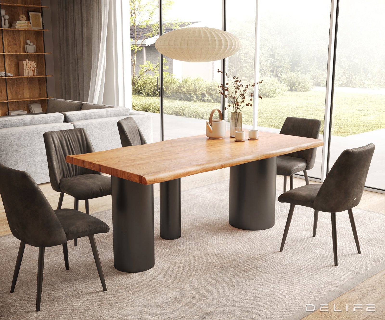 Jedilna miza Rob 200x100cm, Material: Hrast