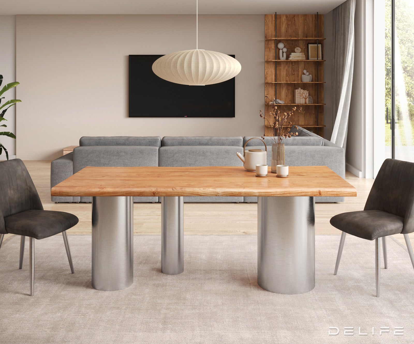 Jedilna miza Rob 200x100cm, Material: Hrast