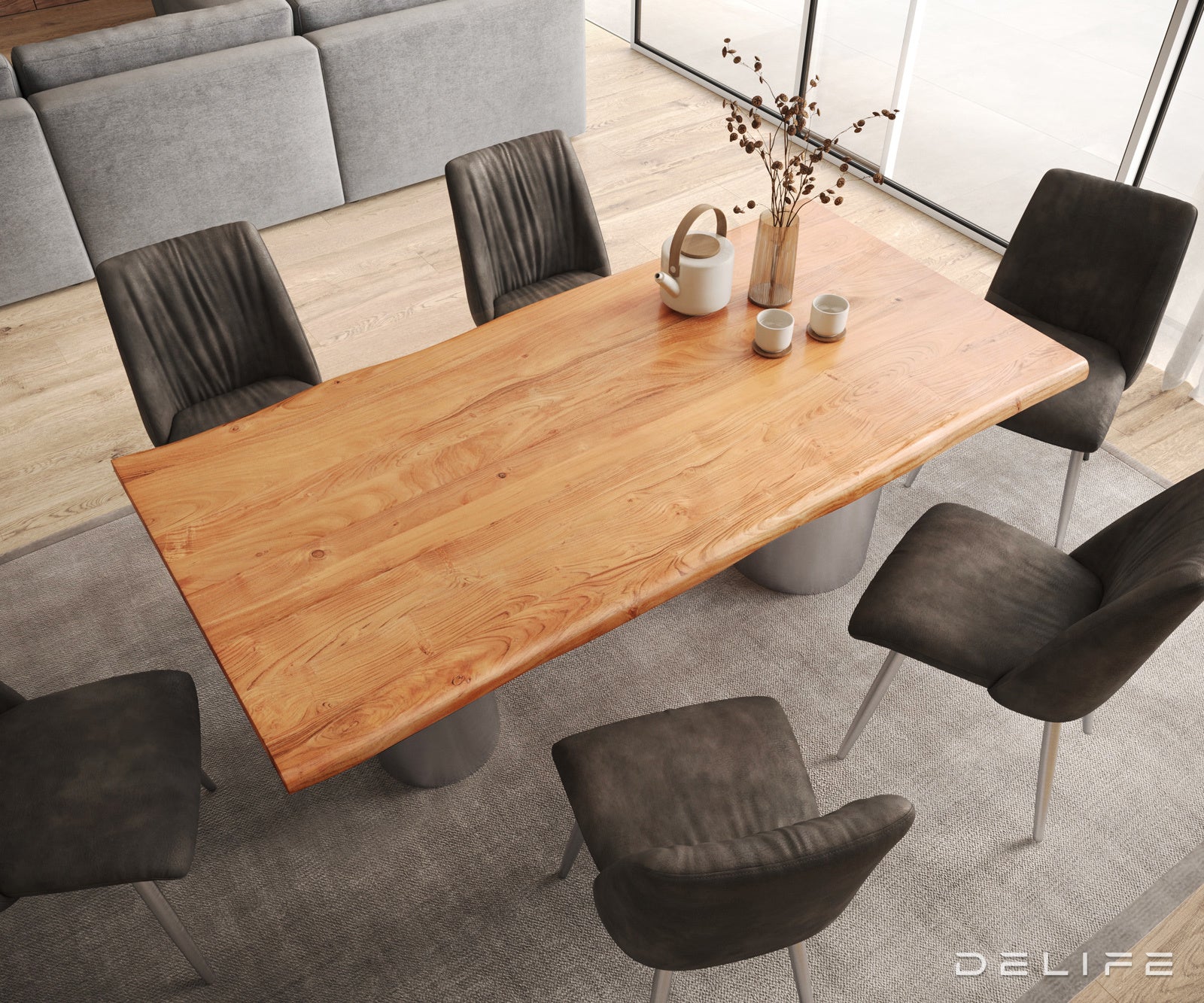 Jedilna miza Rob 200x100cm, Material: Hrast