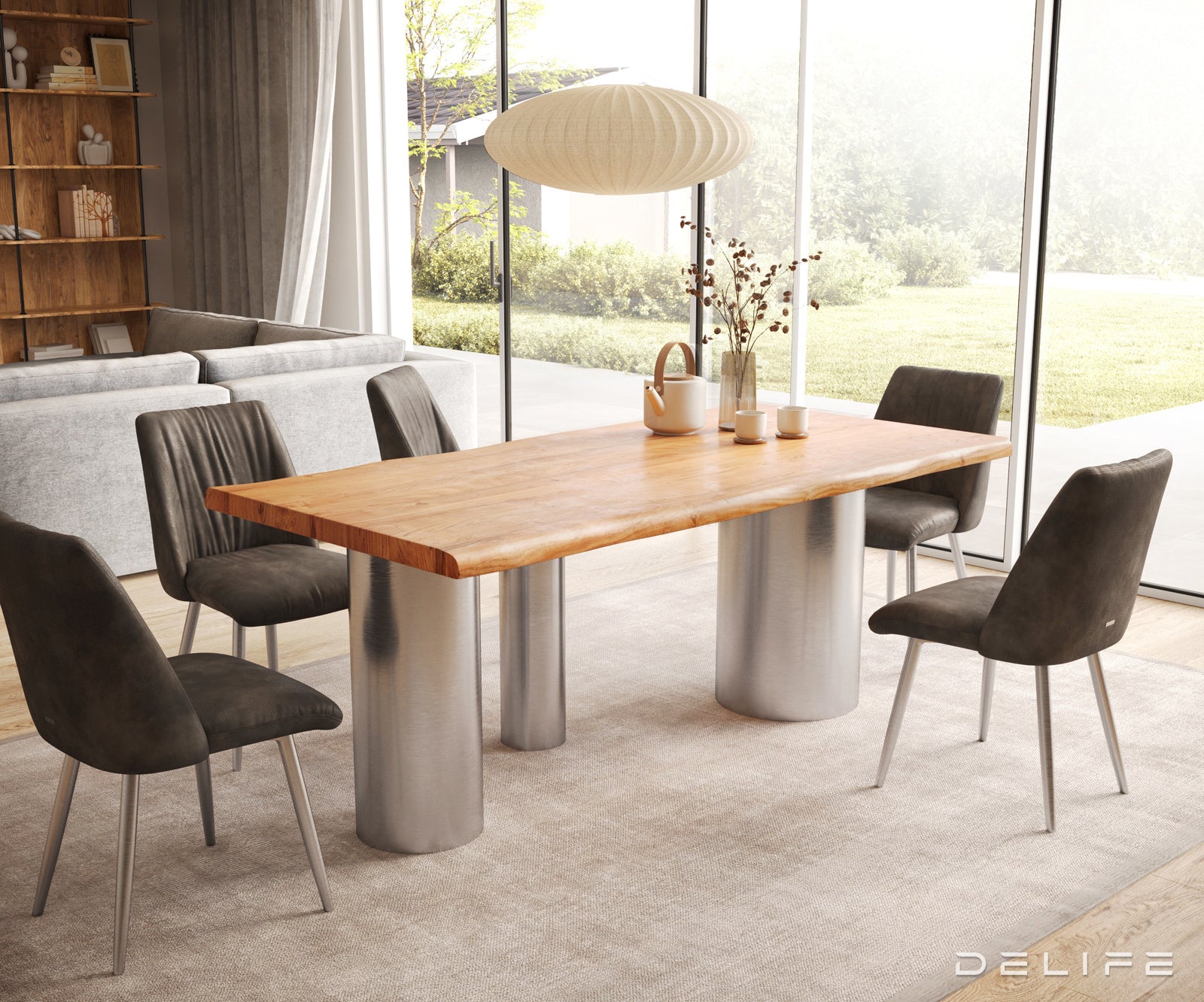 Jedilna miza Rob 200x100cm, Material: Hrast