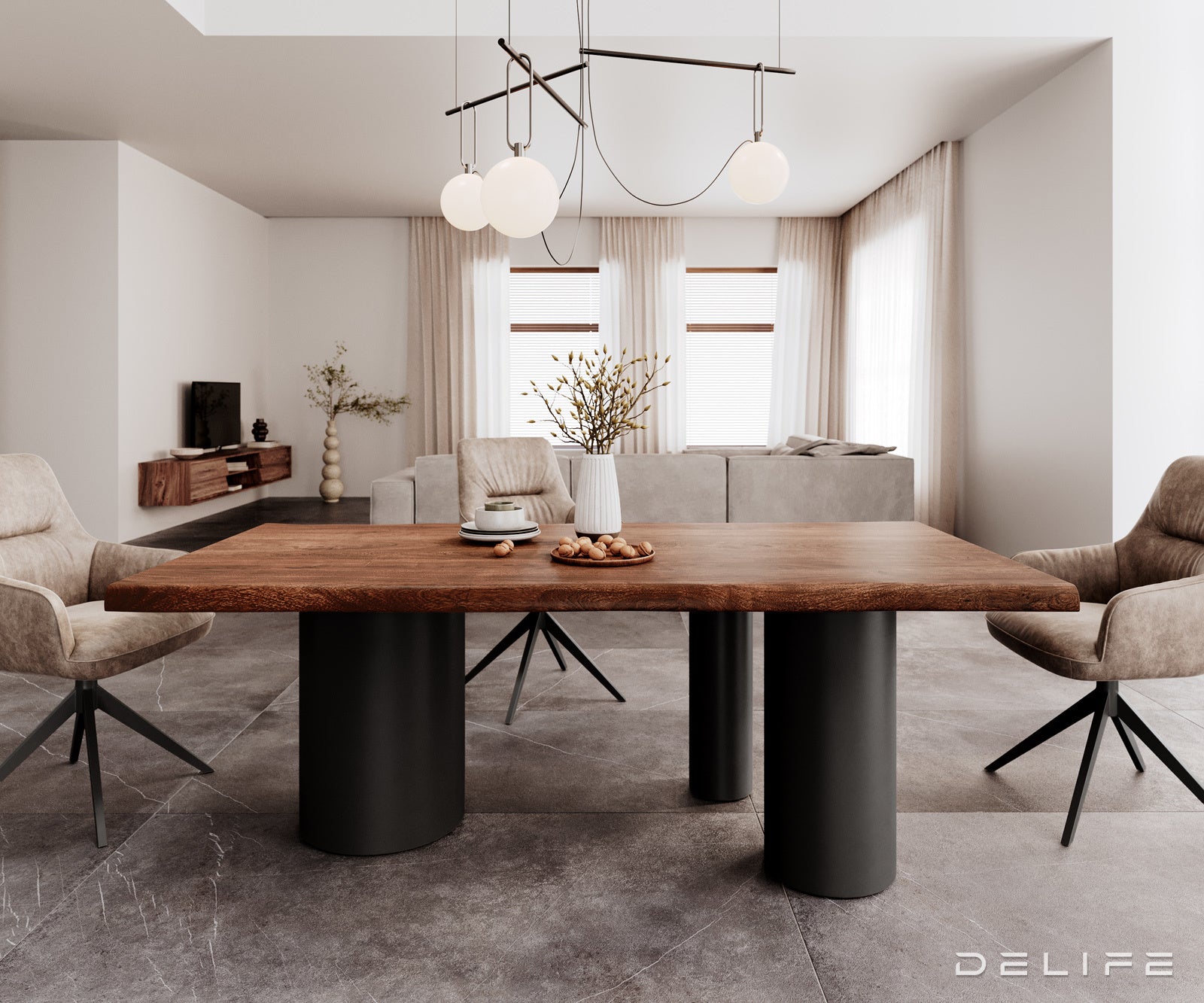 Jedilna miza Rob 200x100cm, Material: Akacija