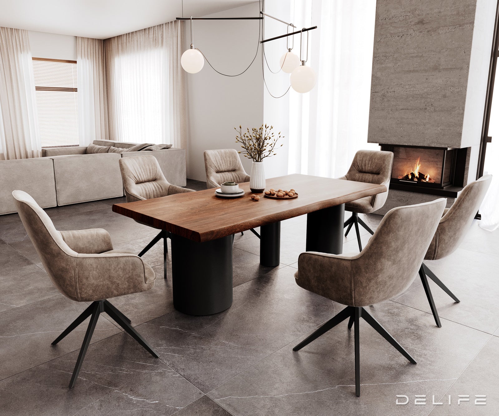 Jedilna miza Rob 200x100cm, Material: Akacija