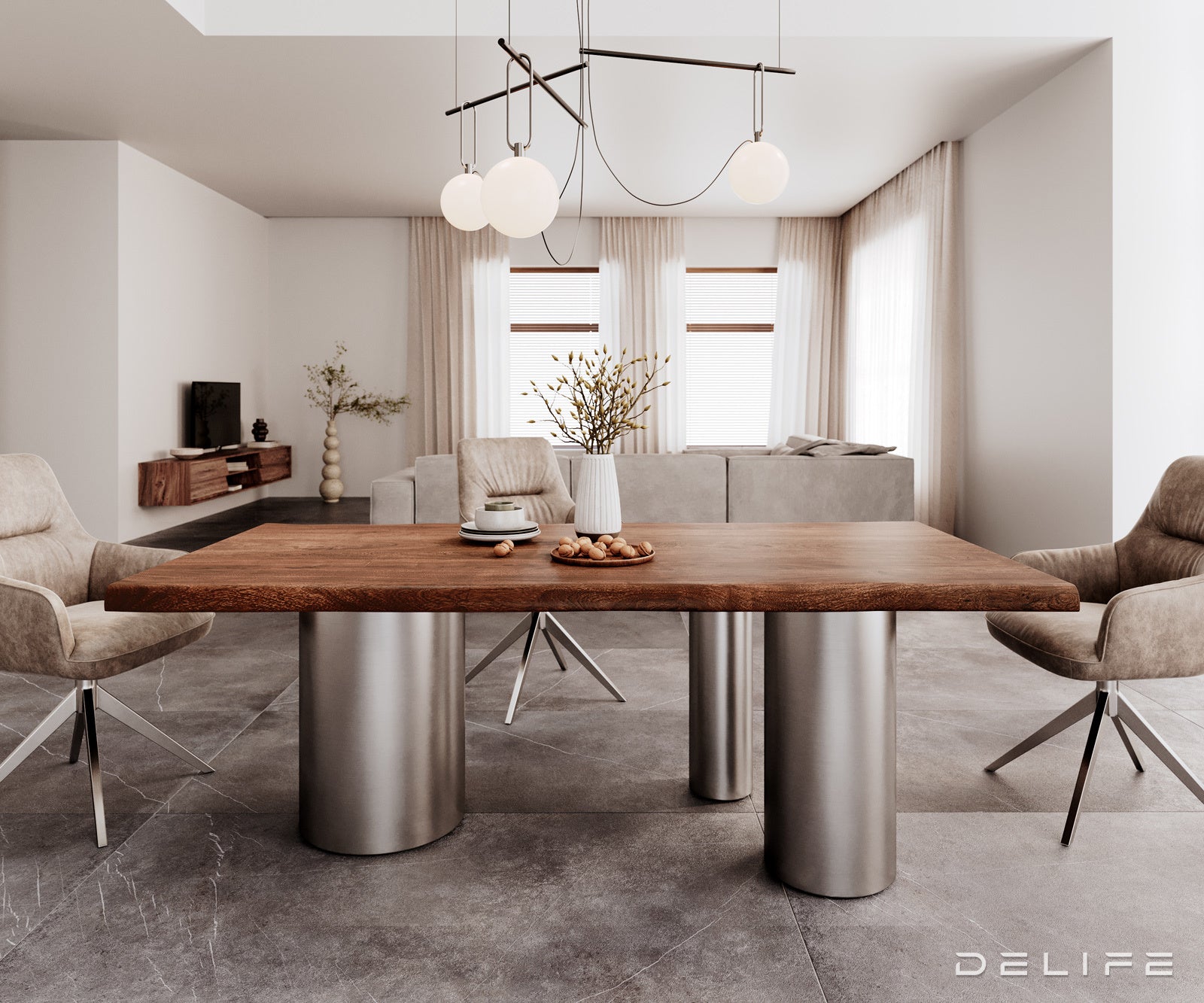 Jedilna miza Rob 200x100cm, Material: Akacija