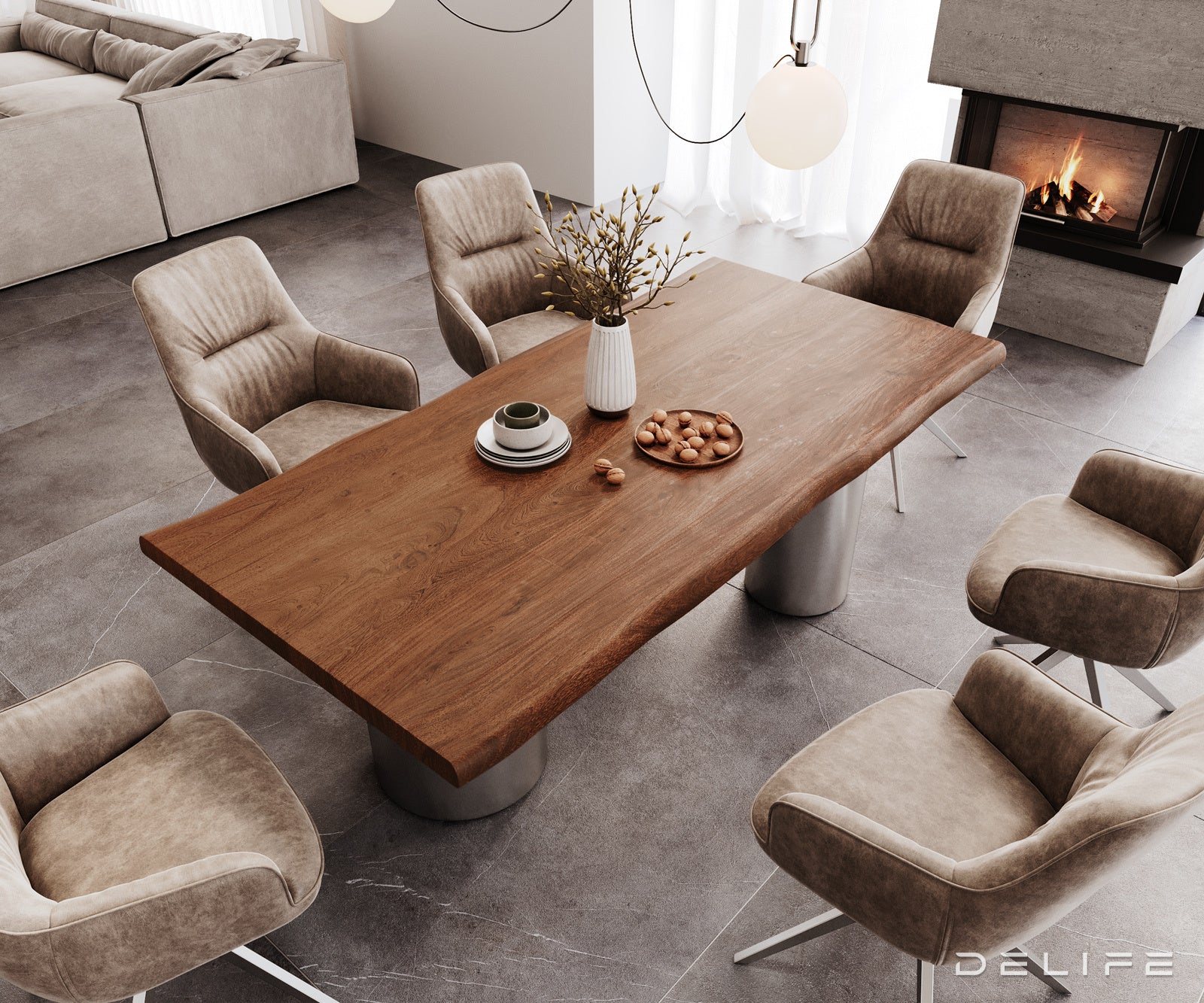 Jedilna miza Rob 200x100cm, Material: Akacija