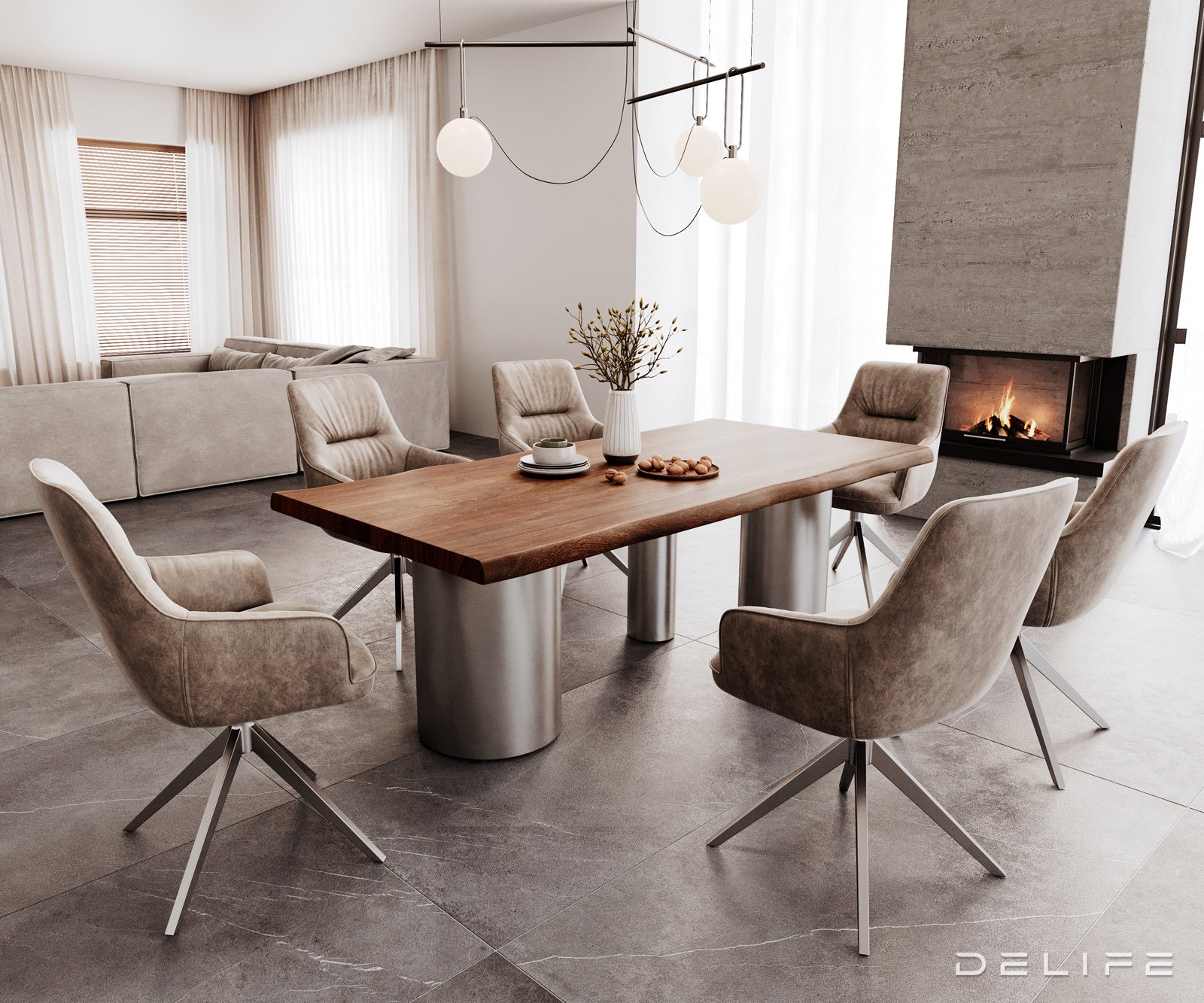 Jedilna miza Rob 200x100cm, Material: Akacija