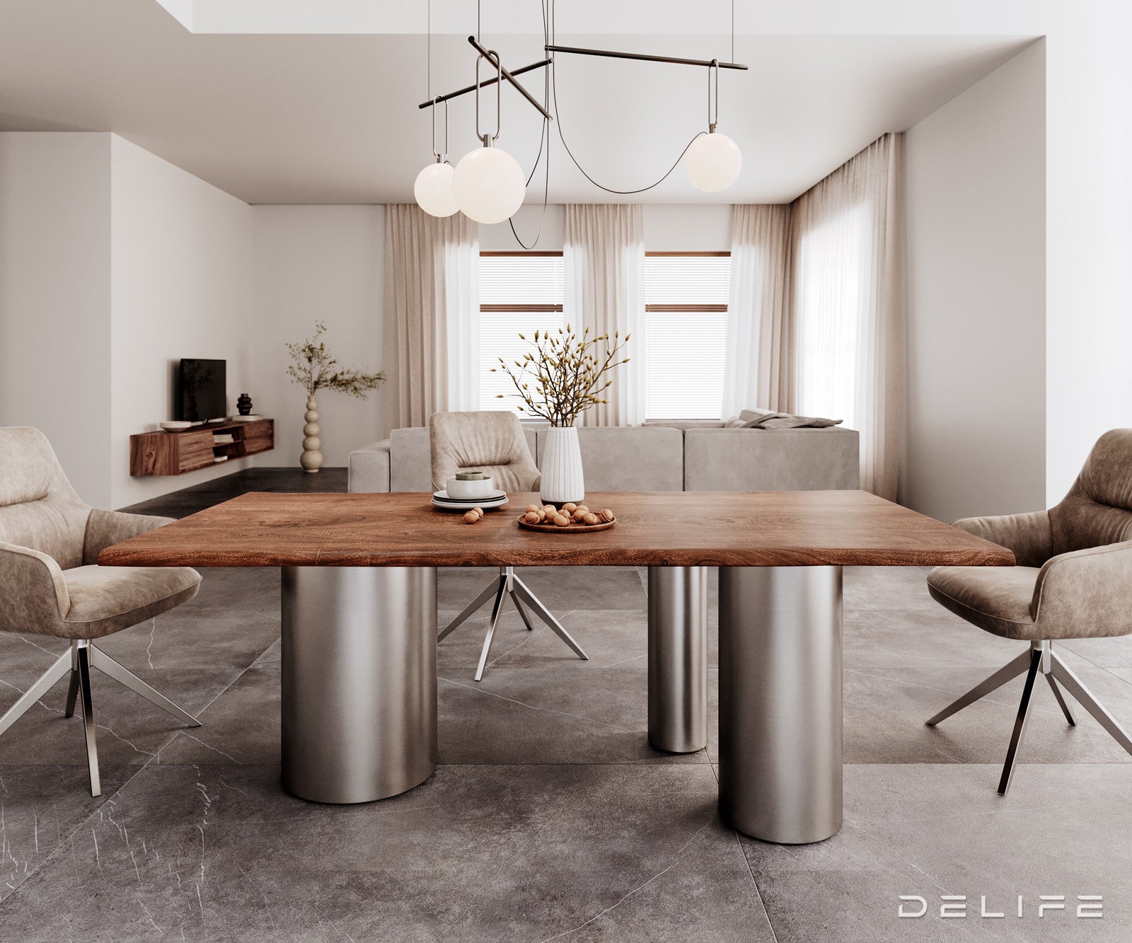 Jedilna miza Rob 200x100cm, Material: Akacija